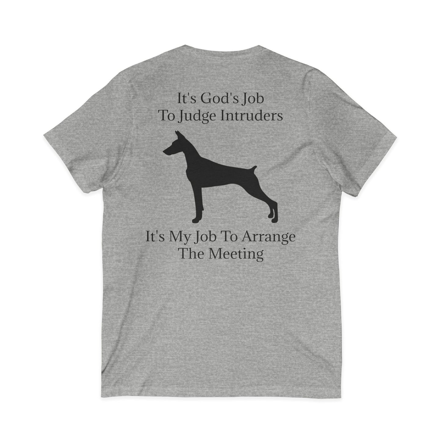 Arrange The Meeting Unisex Short Sleeve V-Neck Tee