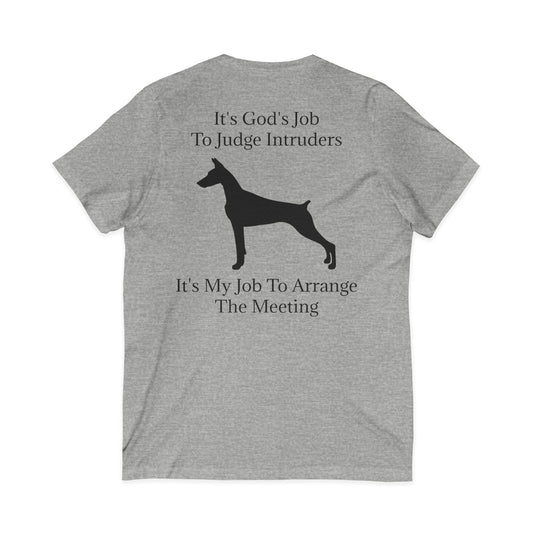 Arrange The Meeting Unisex Short Sleeve V-Neck Tee