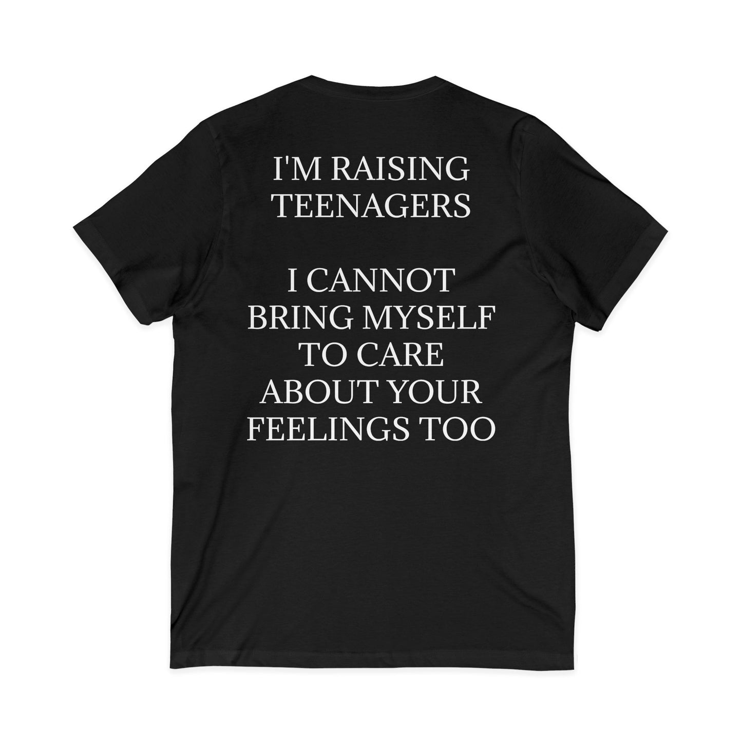 Raising Teenagers Unisex Short Sleeve V-Neck Tee