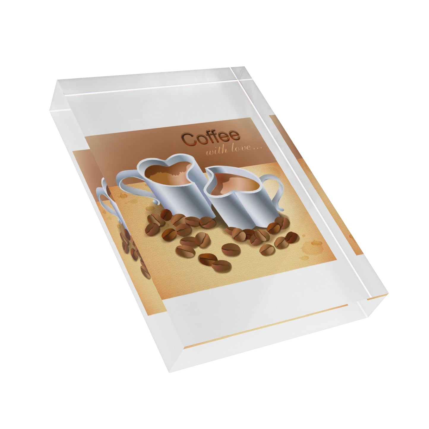 Coffee With Love Acrylic Photo Block