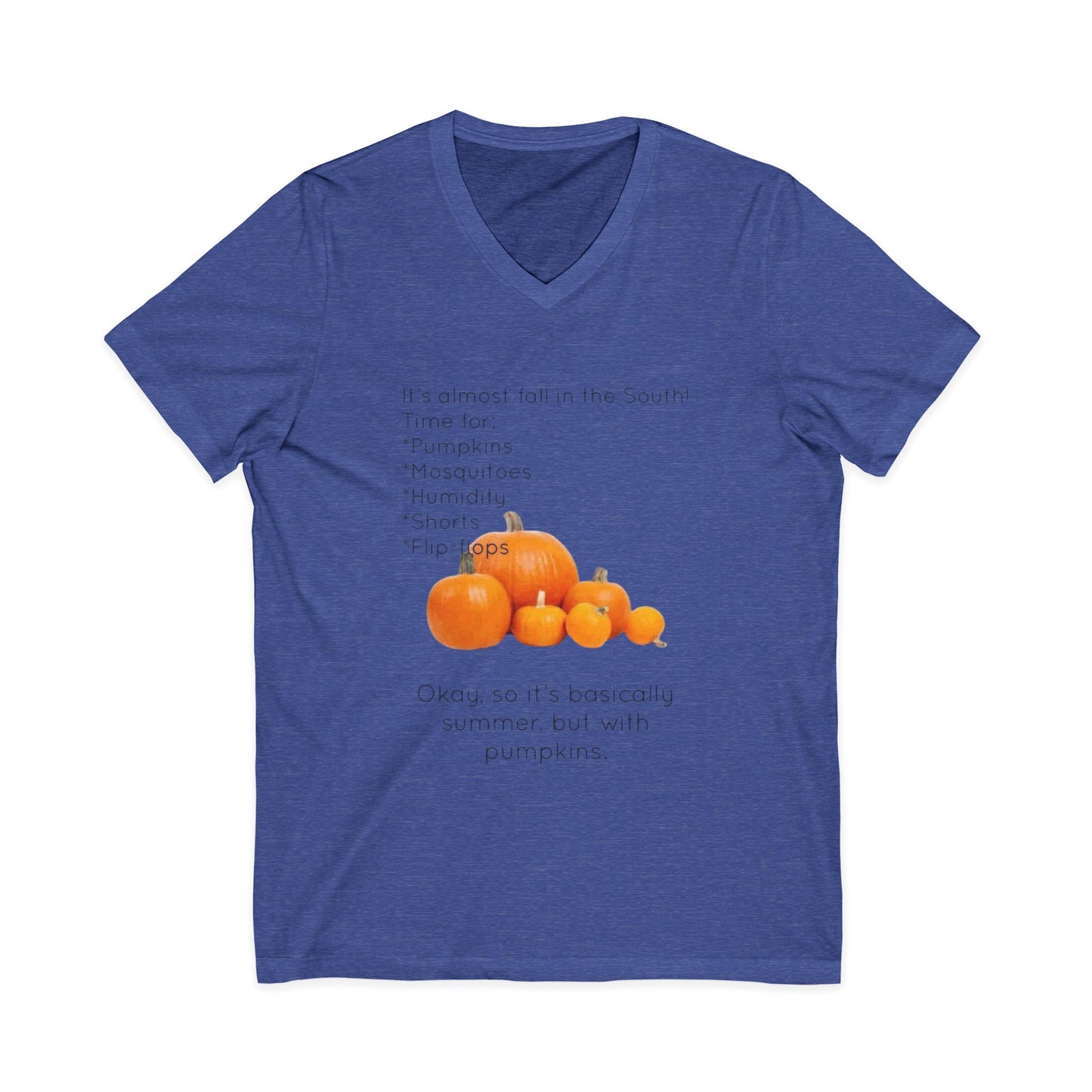 Fall In The South Unisex Short Sleeve V-Neck Tee