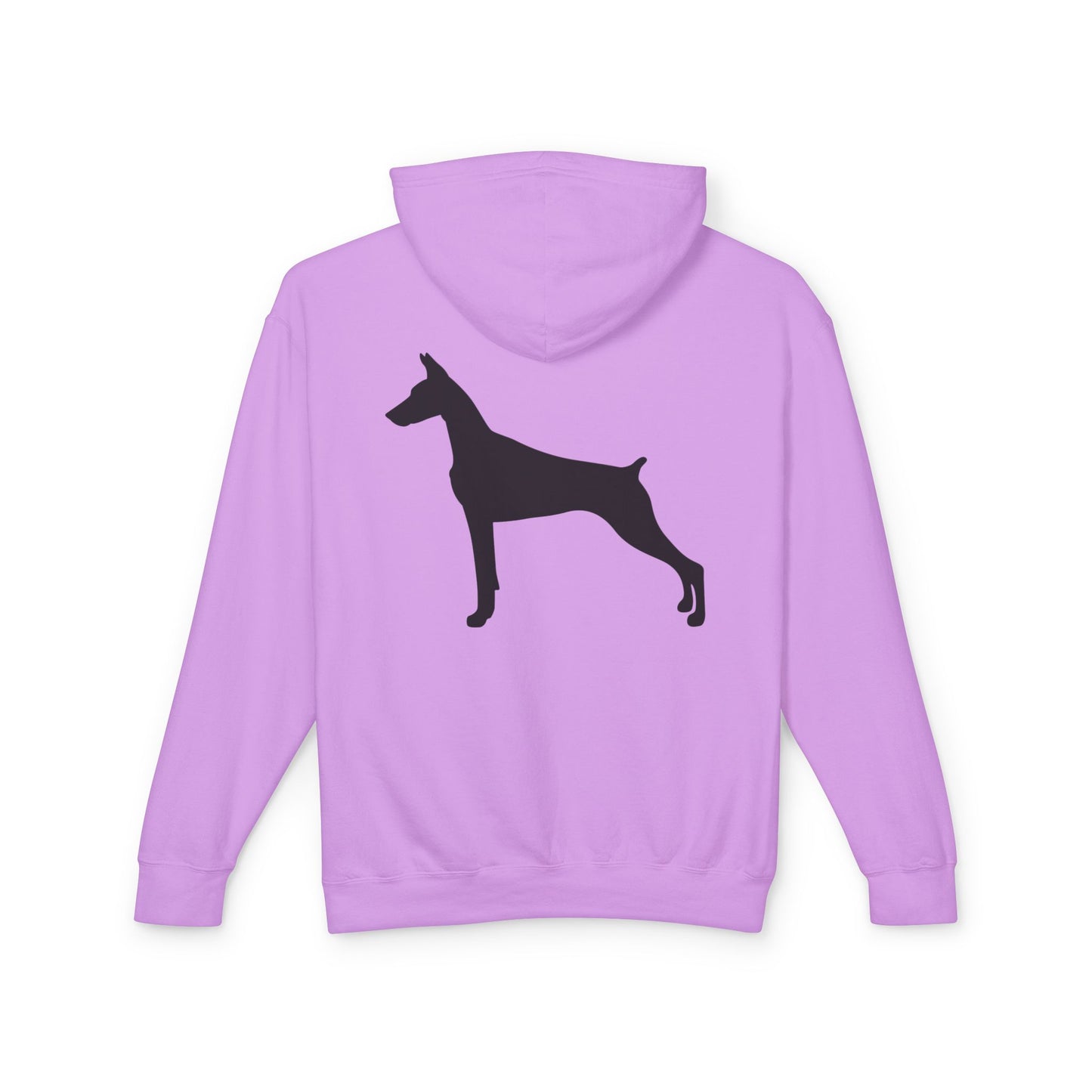 Doberman Silhouette Unisex Lightweight Hoodie