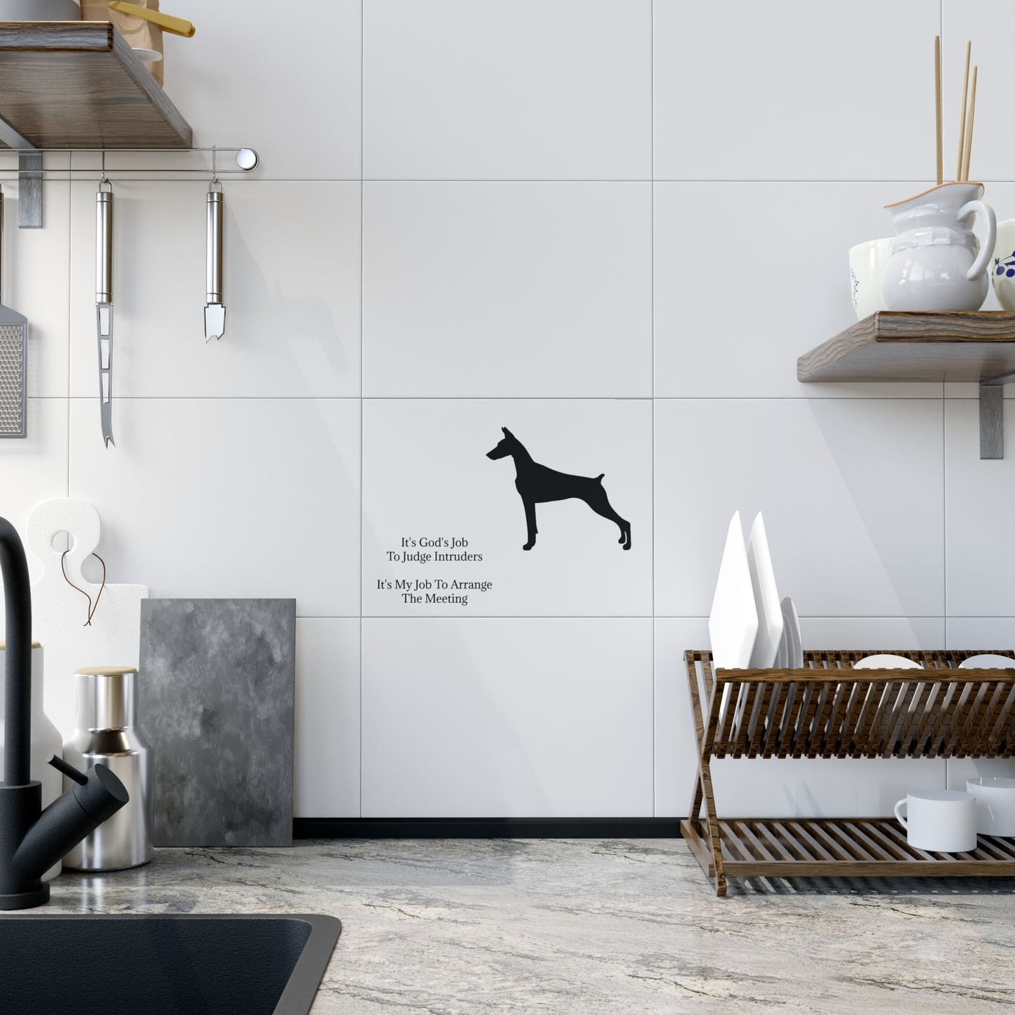 Arrange The Meeting Ceramic Photo Tile