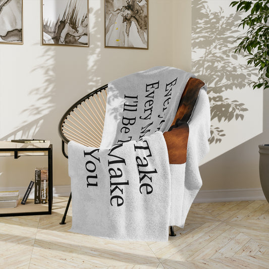 Tracking You Velveteen Microfiber Blanket