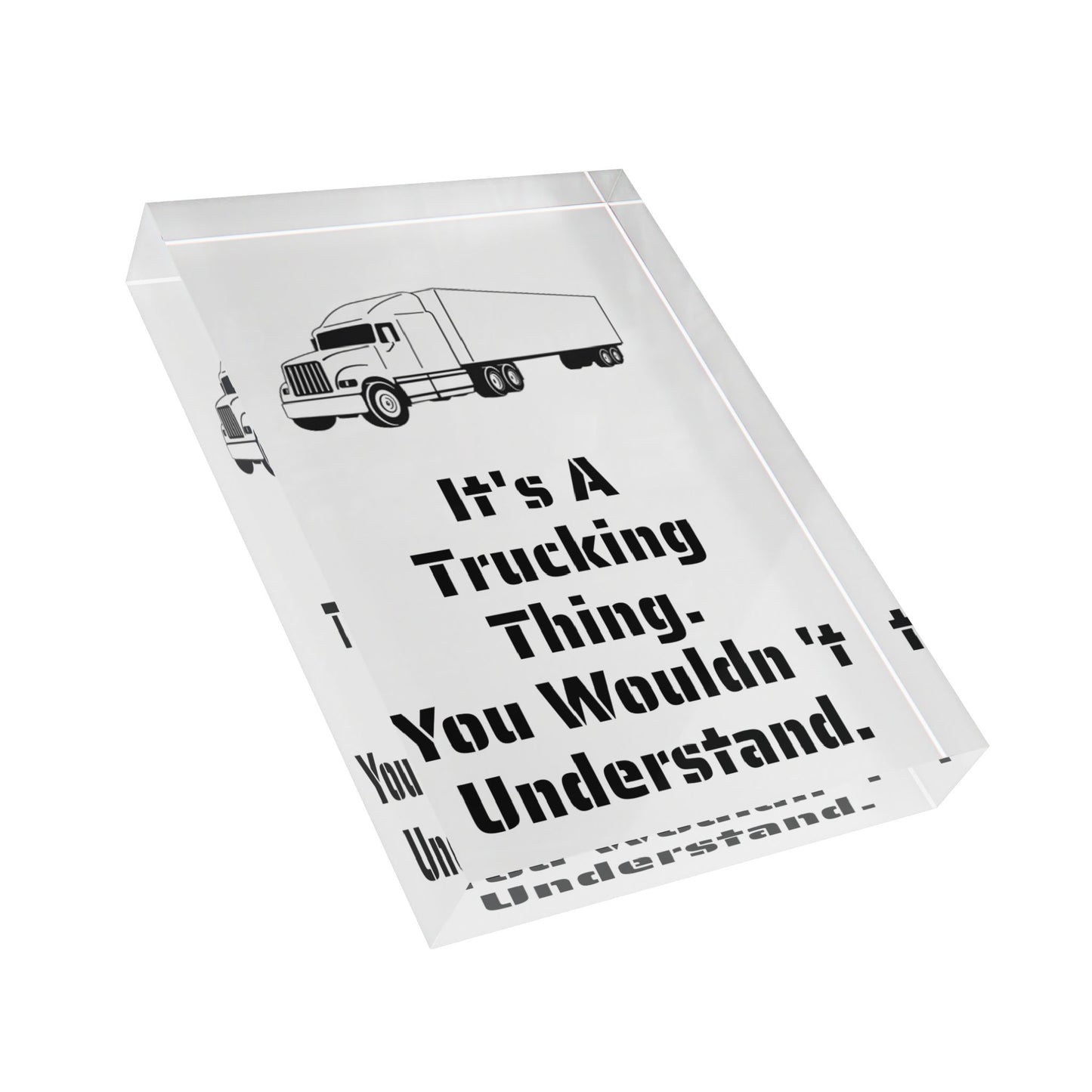 Trucking Thing Acrylic Photo Block
