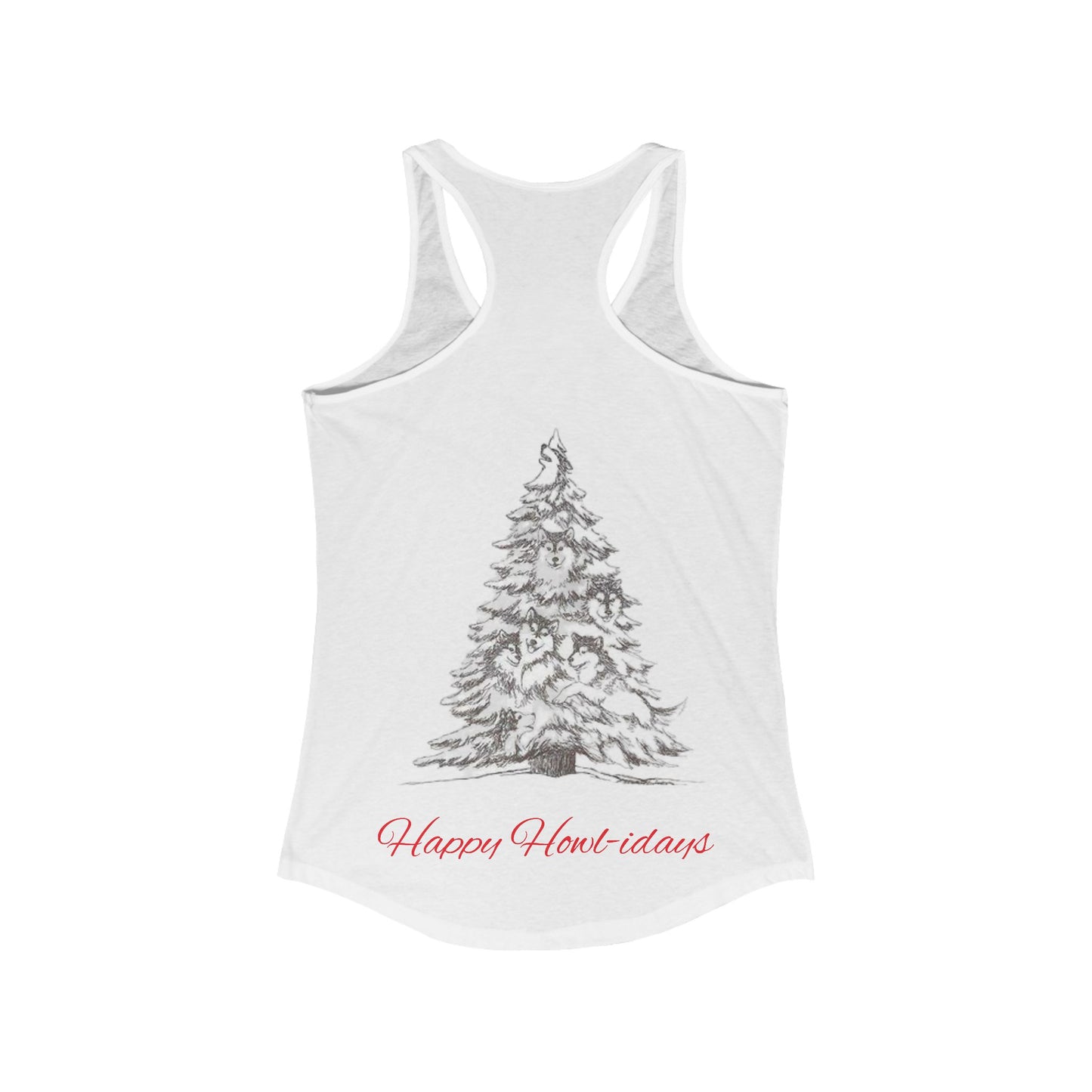 Happy Howl-idays Women's Racerback Tank