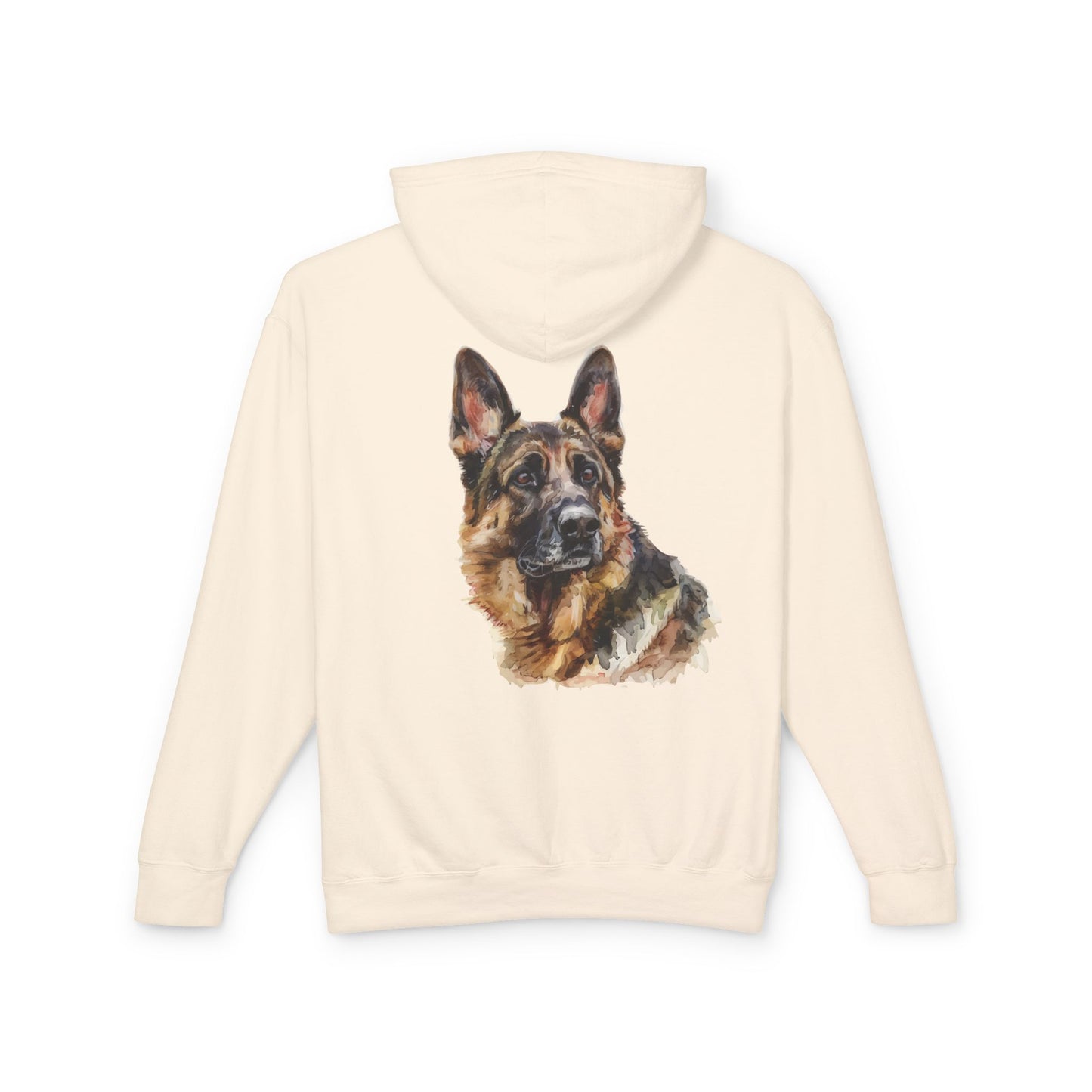 German Shepherd Head Unisex Lightweight Hoodie