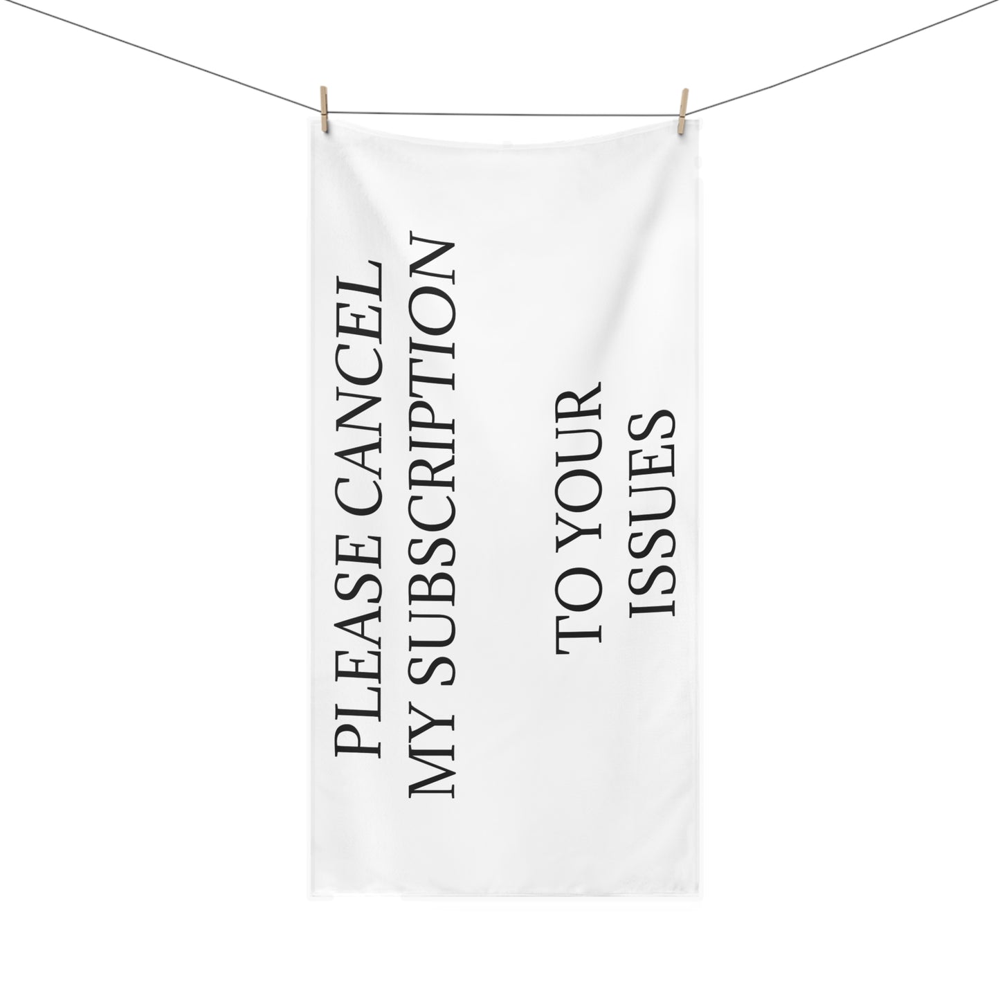 Cancel My Subscription Mink-Cotton Beach Towel