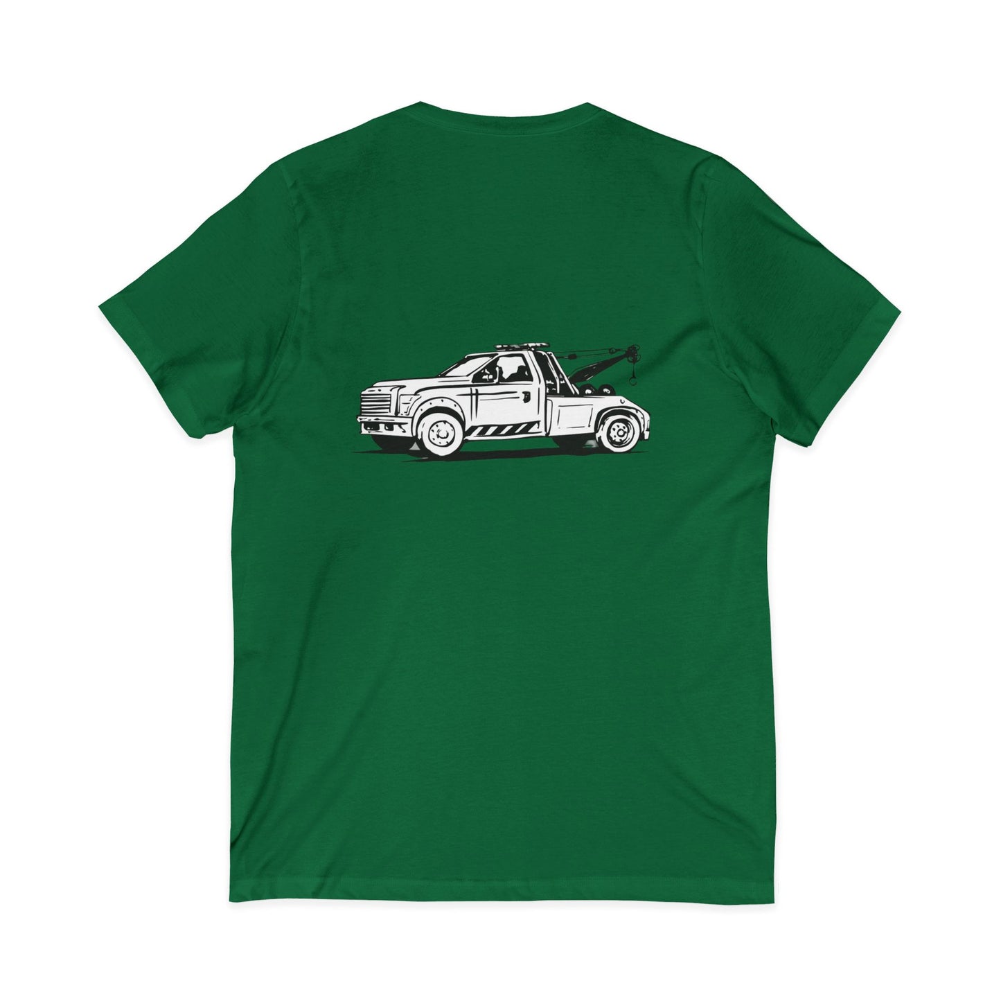 Wheel Lift Tow Truck Unisex Short Sleeve V-Neck Tee