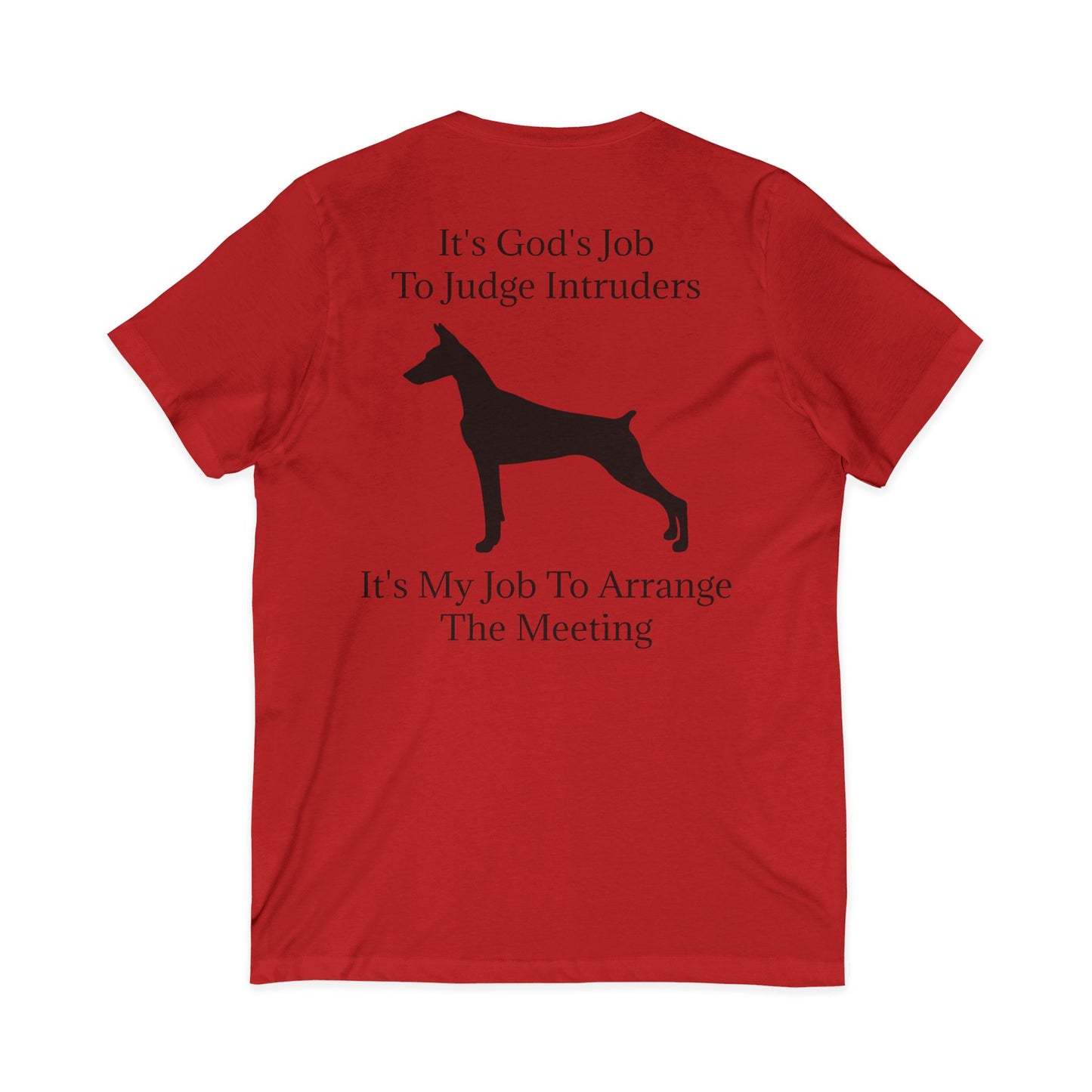 Arrange The Meeting Unisex Short Sleeve V-Neck Tee