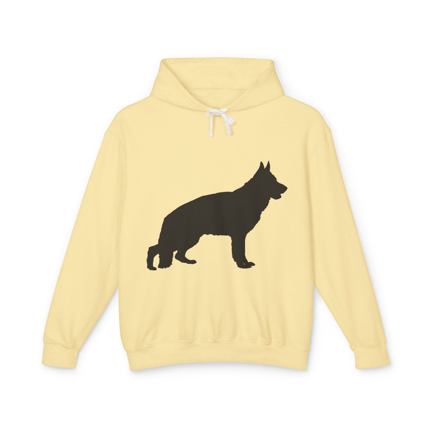 German Shepherd Silhouette Unisex Lightweight Hoodie