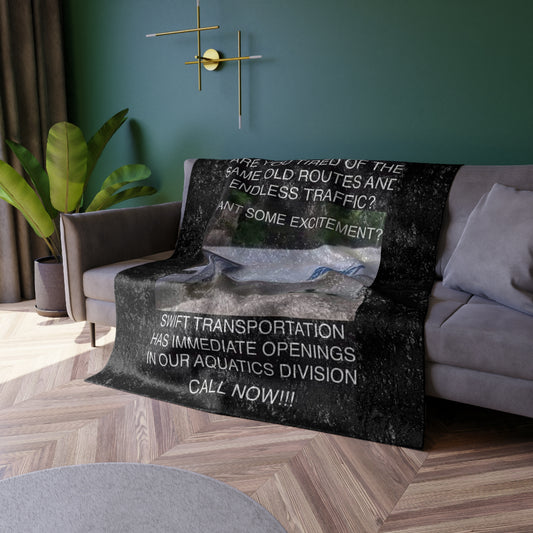 Swift Aquatics Crushed Velvet Blanket