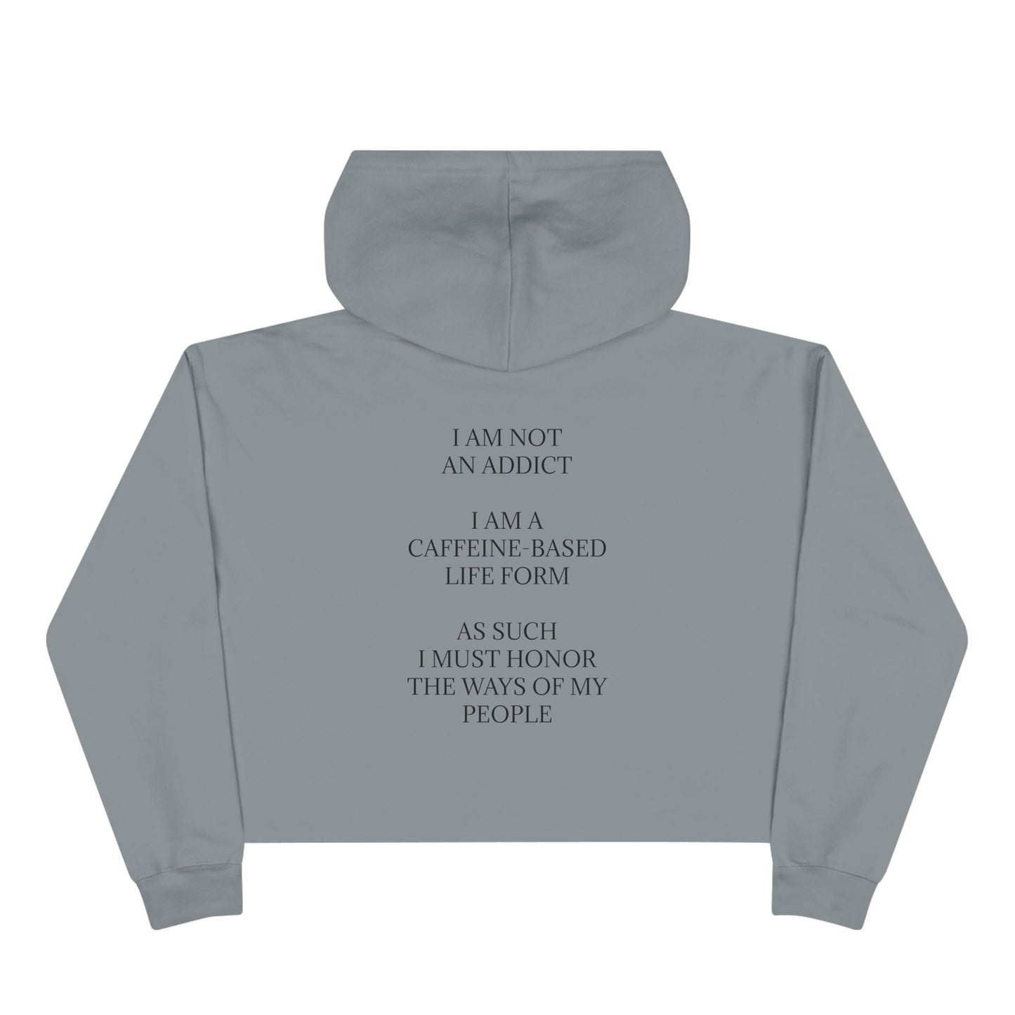 Not An Addict Women's Crop Hoodie
