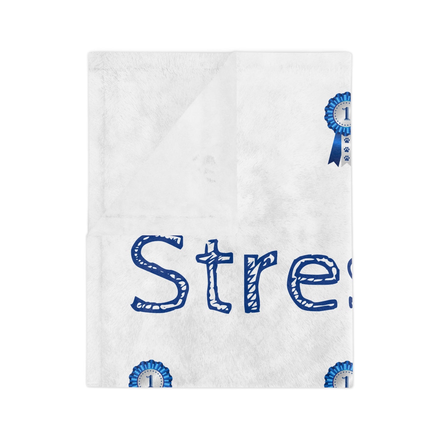 Stressed In Show Velveteen Microfiber Blanket