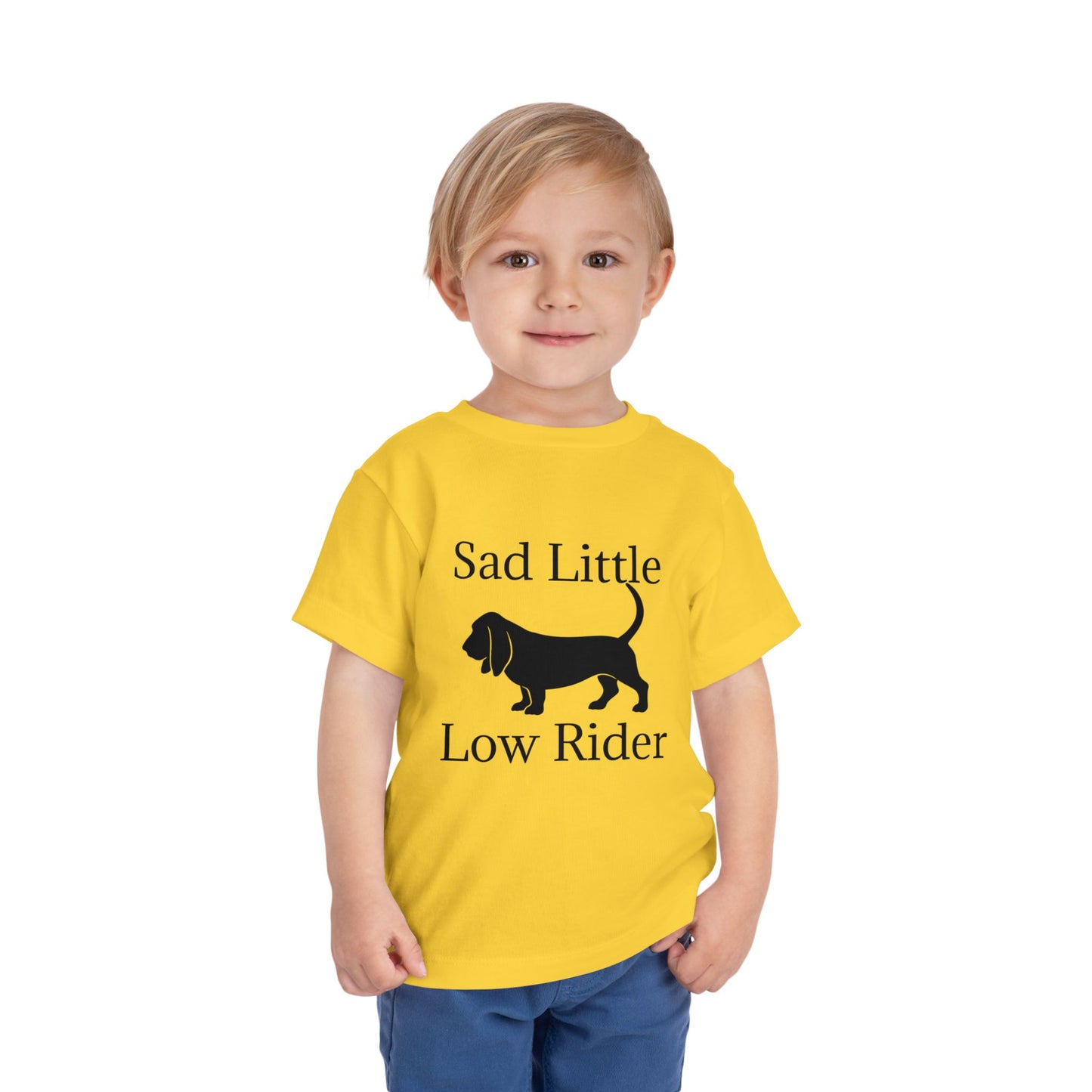 Sad Little Low Rider Toddler Unisex Short Sleeve Crewneck Tee