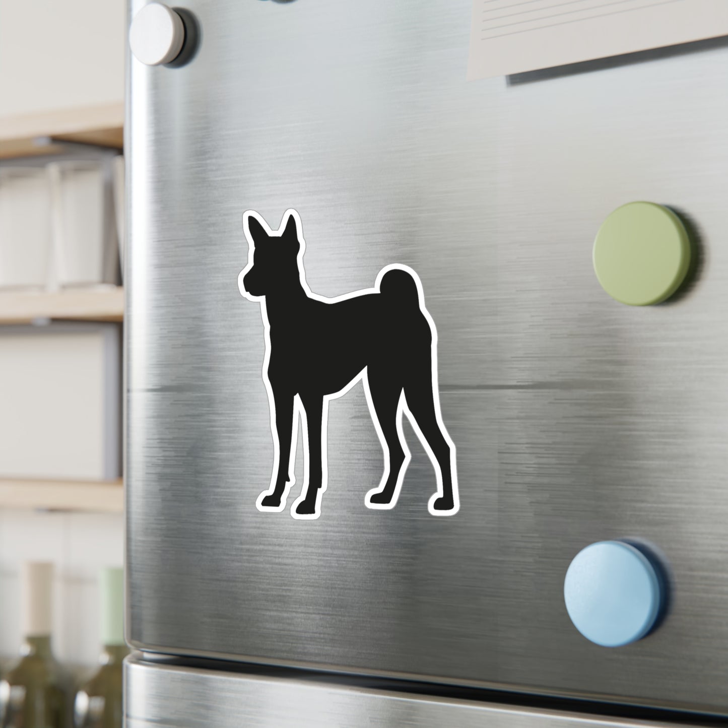 Basenji Silhouette Vinyl Decal
