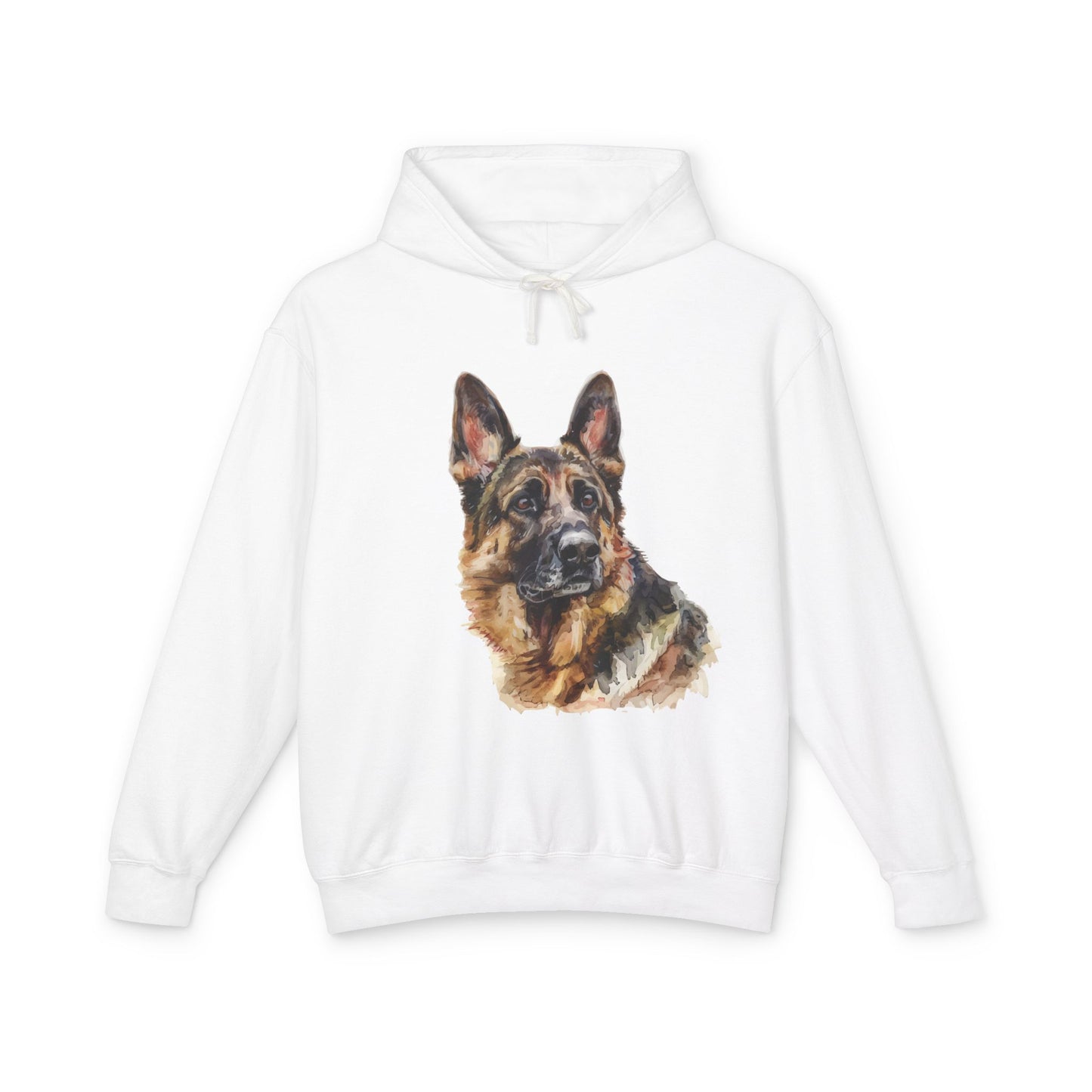 German Shepherd Head Unisex Lightweight Hoodie