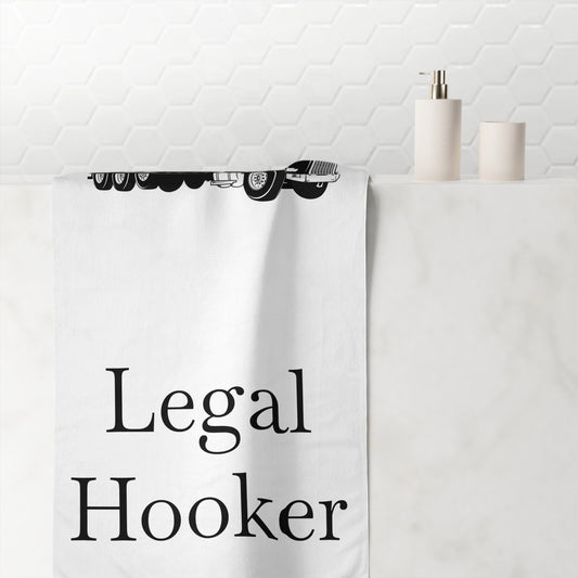 Legal H**ker Heavy Tow Truck Mink-Cotton  Beach Towel