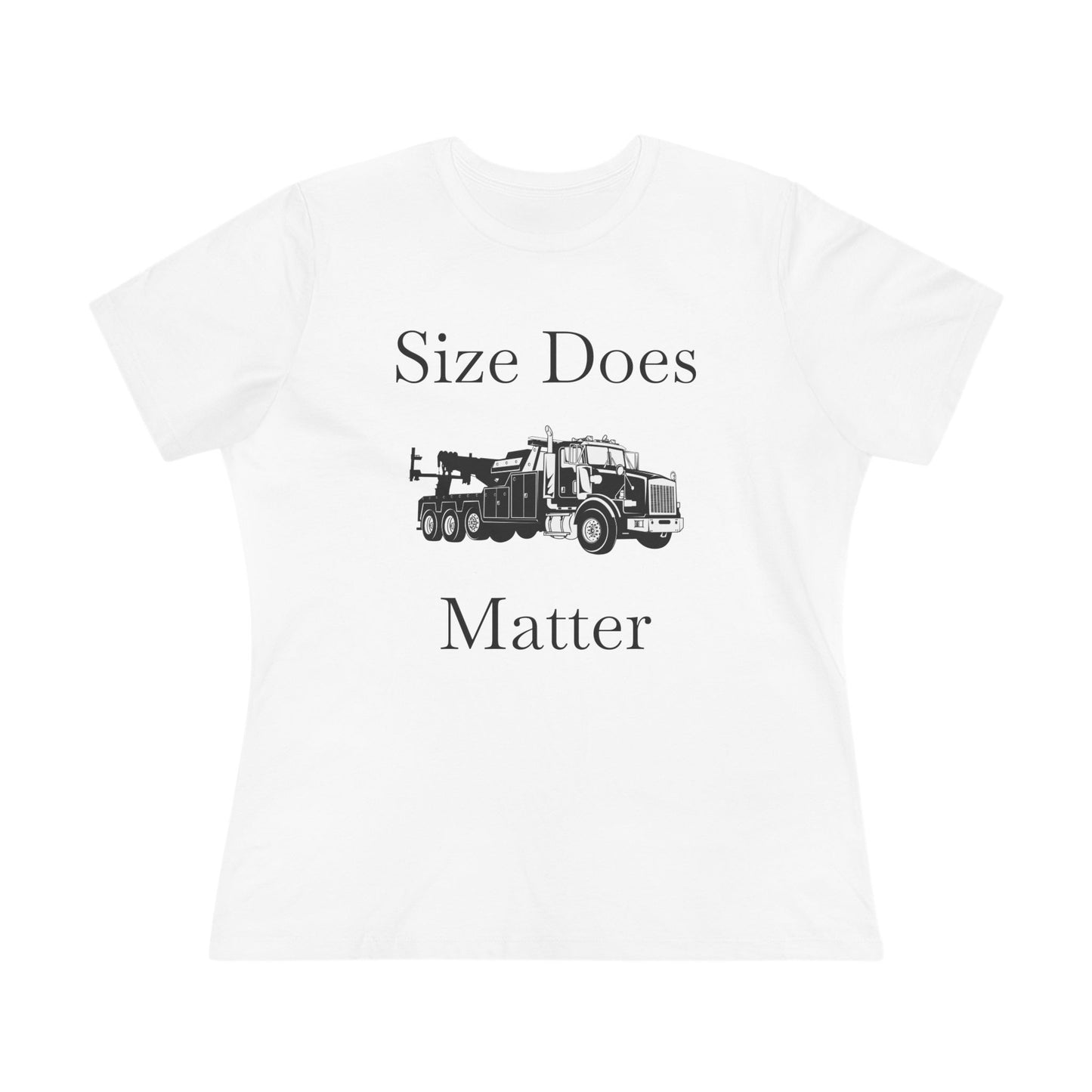 Size Does Matter Women's Short Sleeve Crewneck Tee