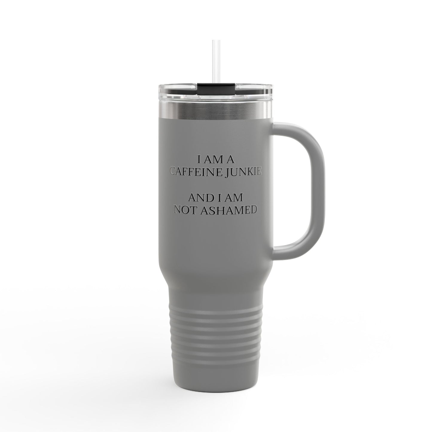 Caffeine Junkie Insulated Travel Mug