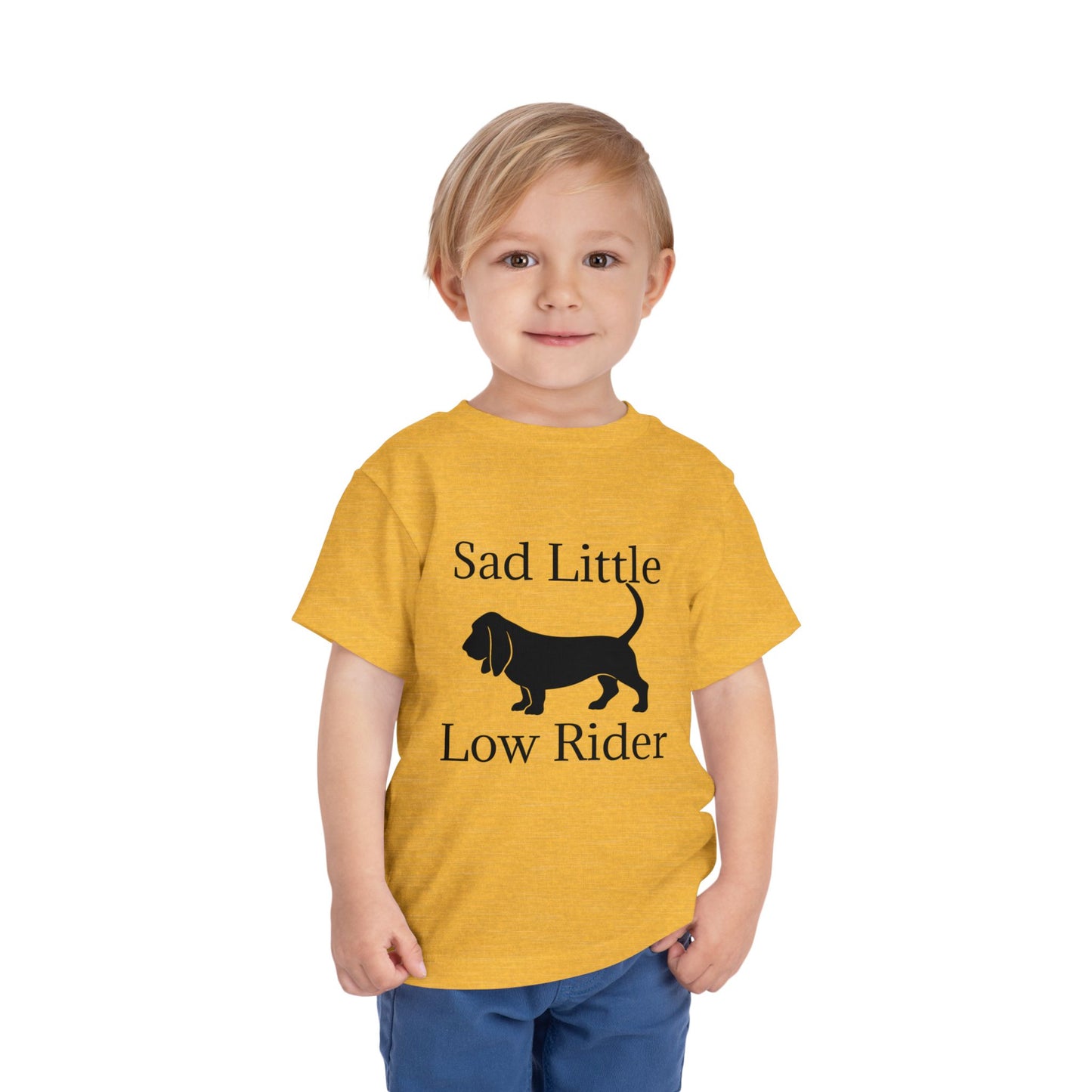 Sad Little Low Rider Toddler Unisex Short Sleeve Crewneck Tee