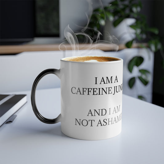 Caffeine Junkie Color Changing Mug