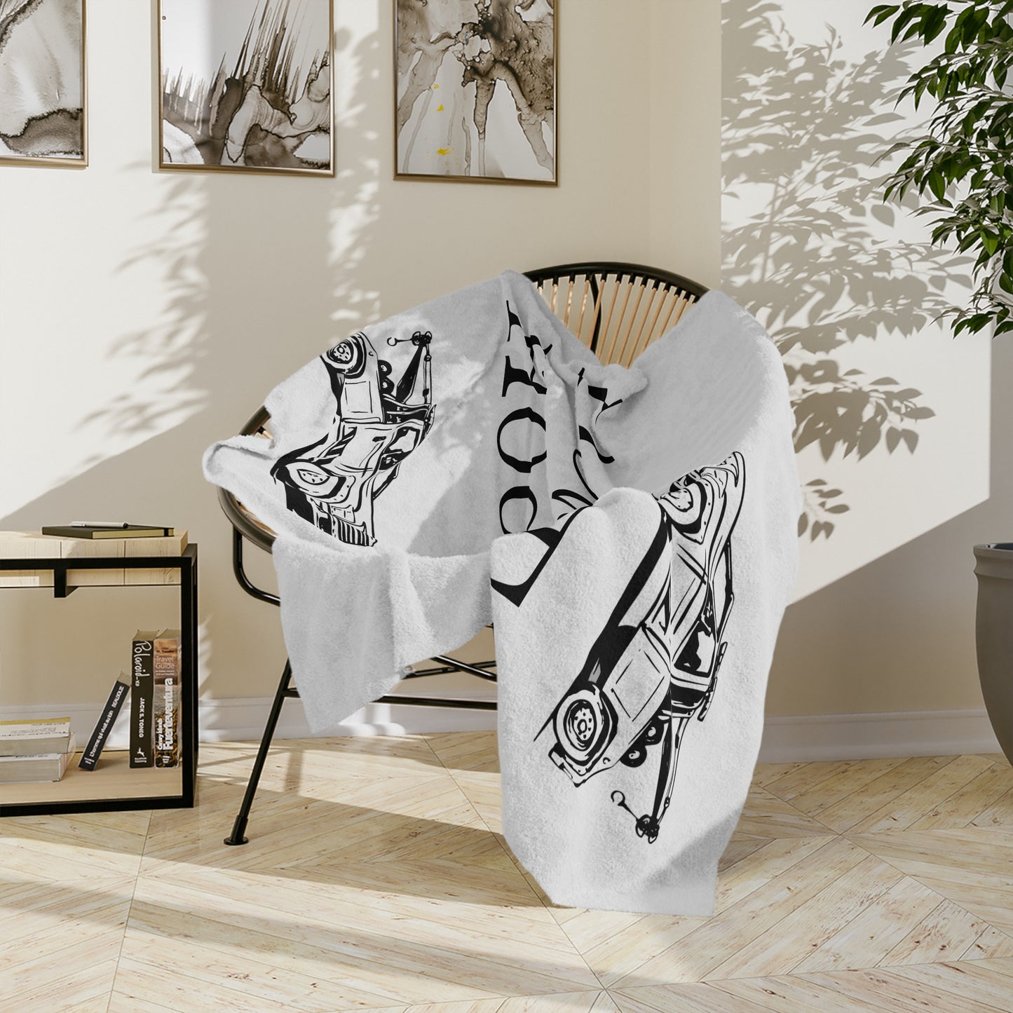 Down To Hook Up Velveteen Microfiber Blanket