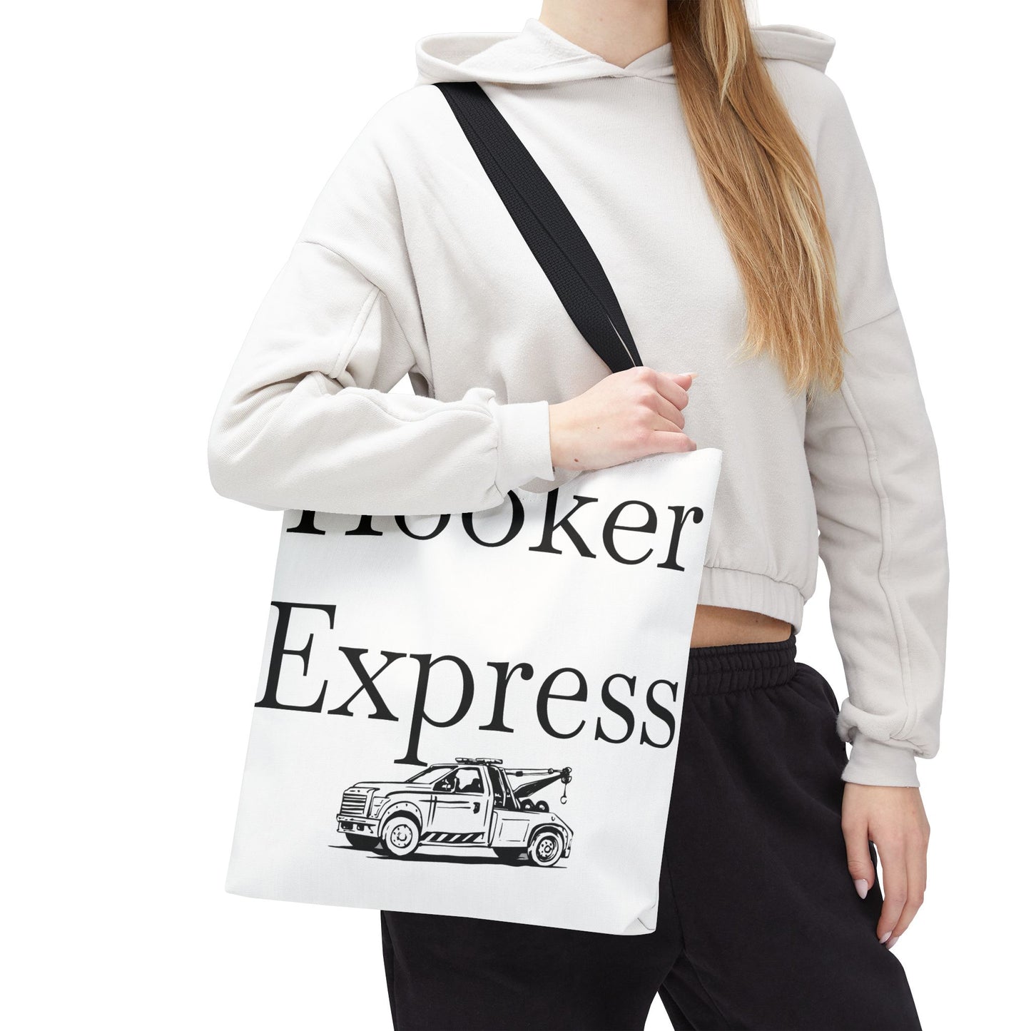 H**ker Express Wheel Lift Tow Truck Tote Bag