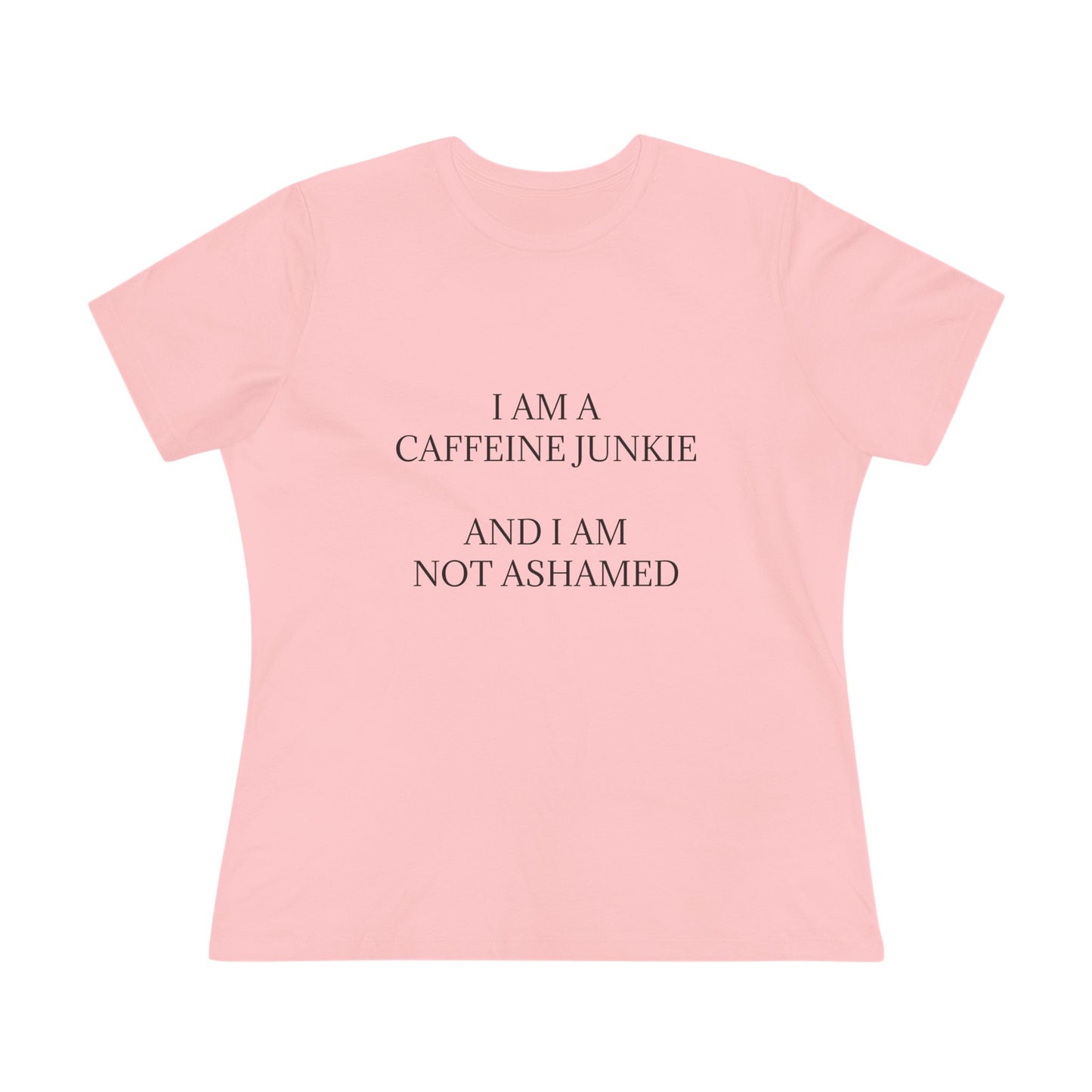 Caffeine Junkie Women's Short Sleeve Crewneck Tee