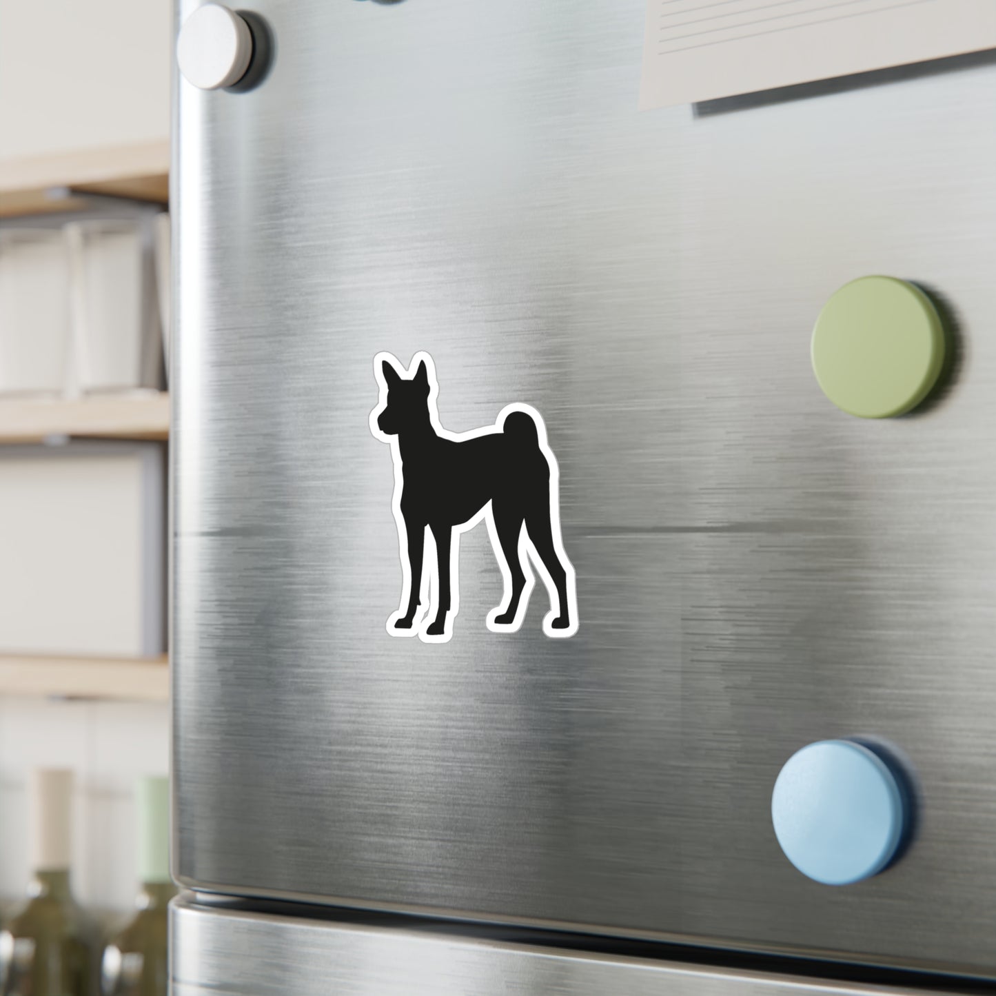 Basenji Silhouette Vinyl Decal