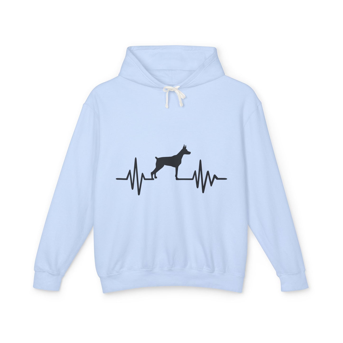 My Heart Beats For Dobermans Unisex Lightweight Hoodie