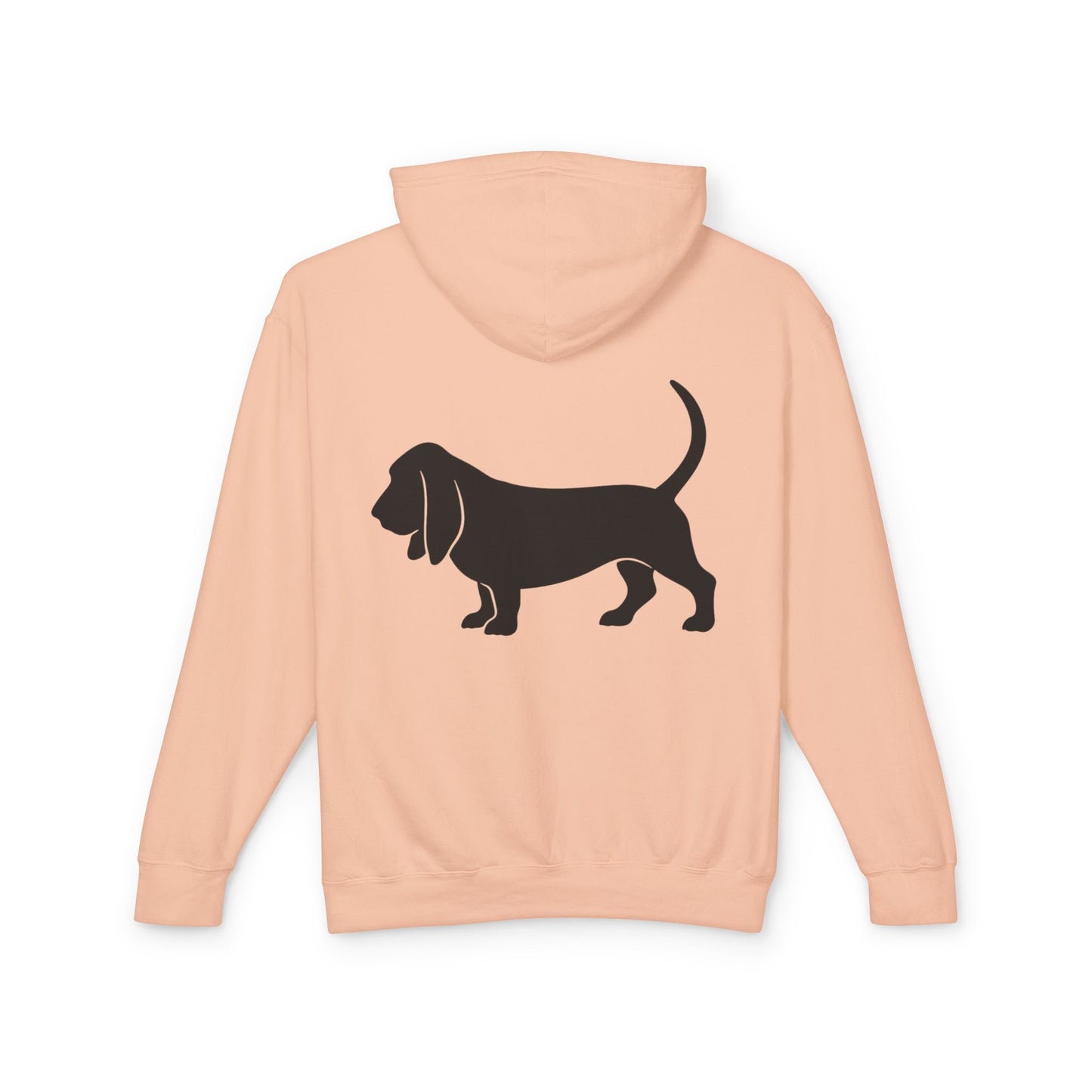 Basset Hound Silhouette Unisex Lightweight Hoodie