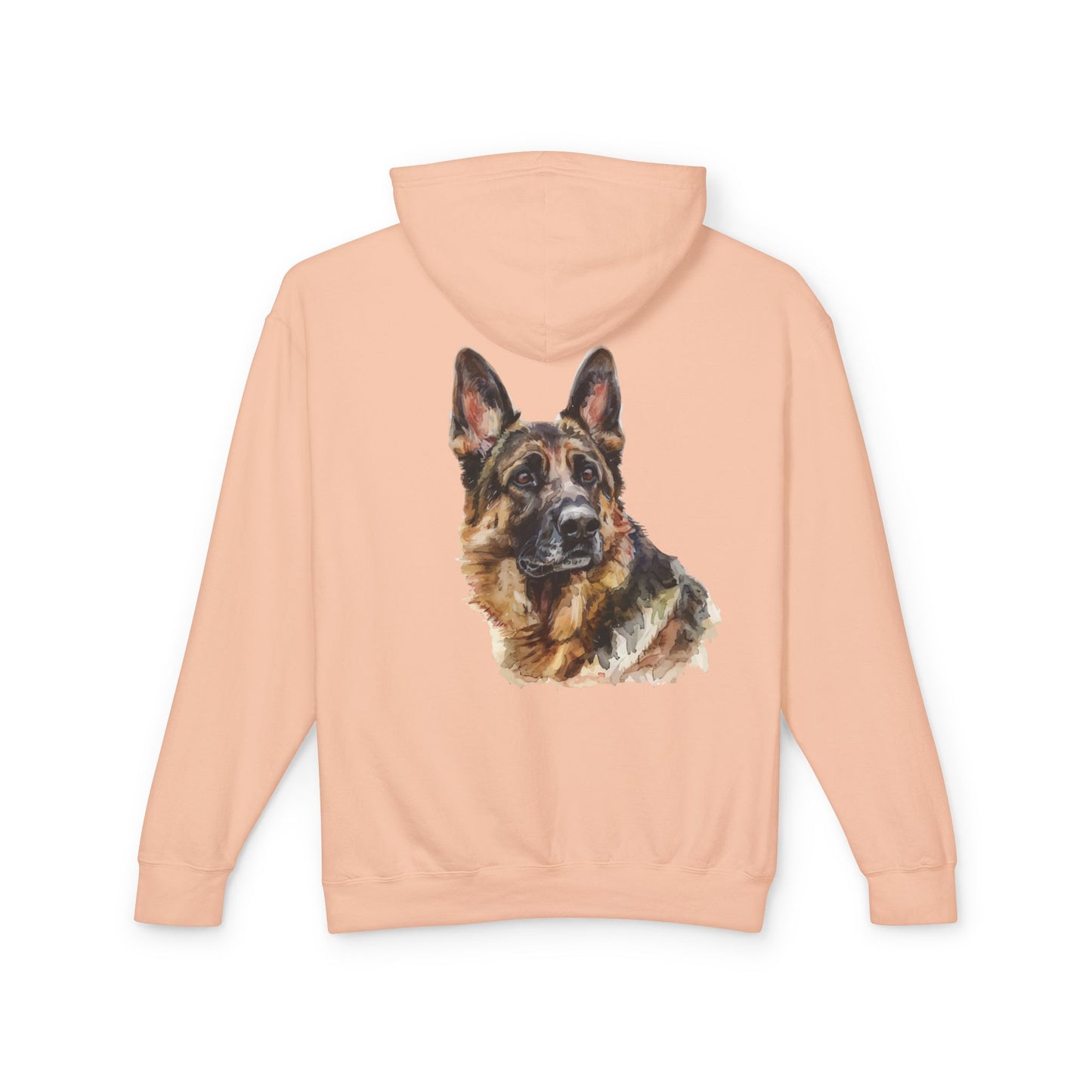 German Shepherd Head Unisex Lightweight Hoodie