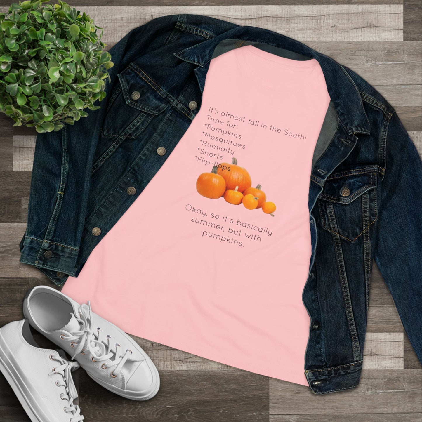 Fall In The South Women's Short Sleeve Crewneck Tee