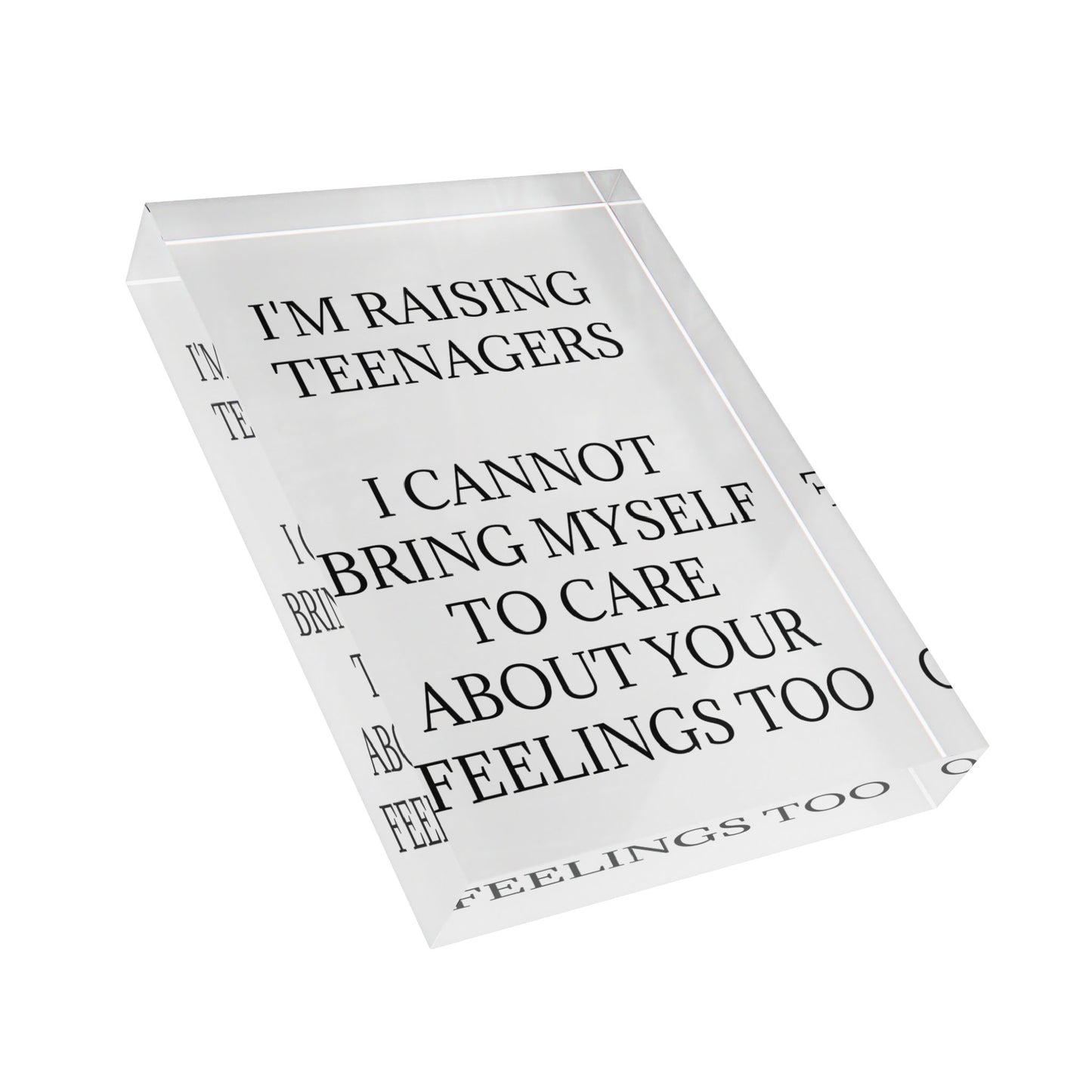 Raising Teenagers Acrylic Photo Block