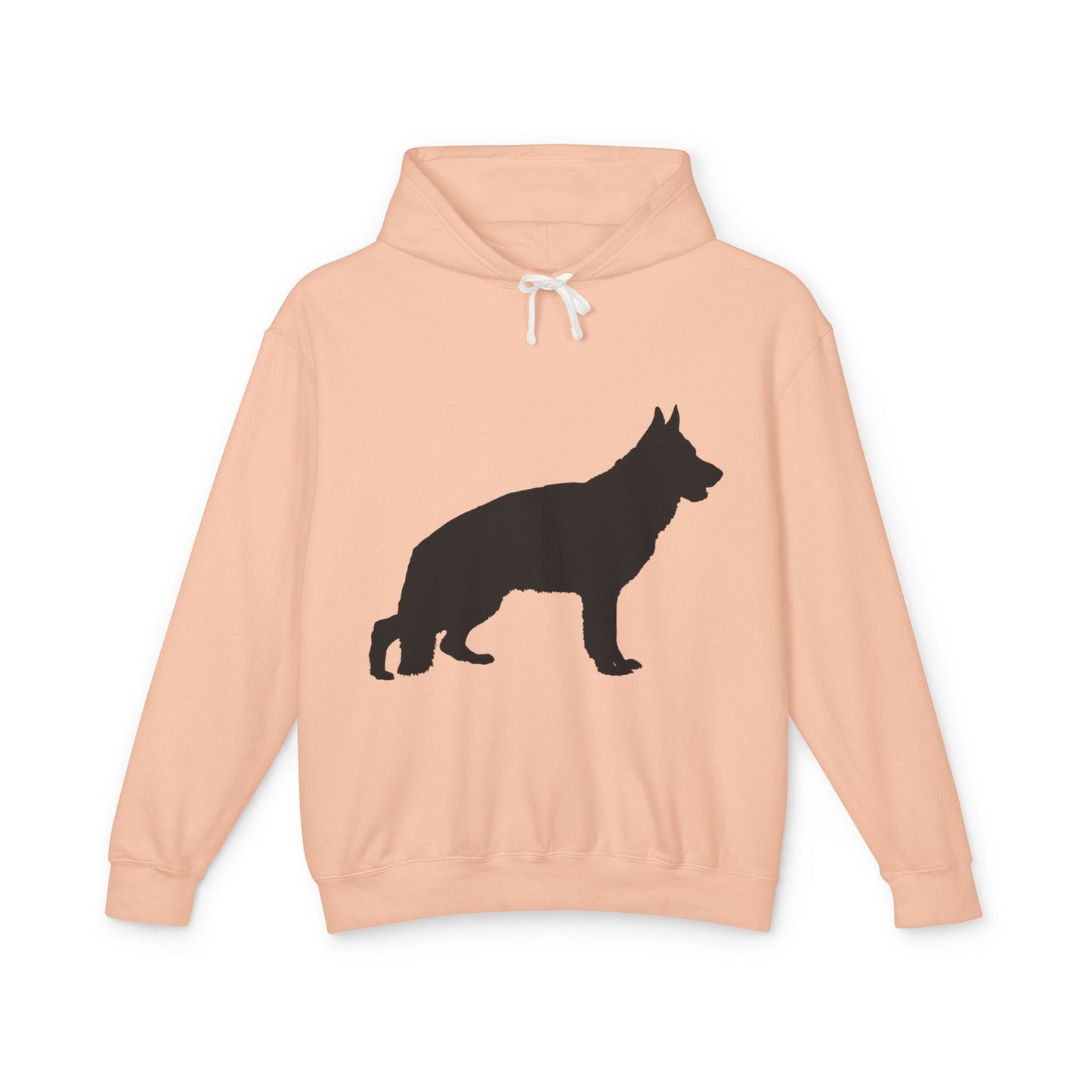 German Shepherd Silhouette Unisex Lightweight Hoodie