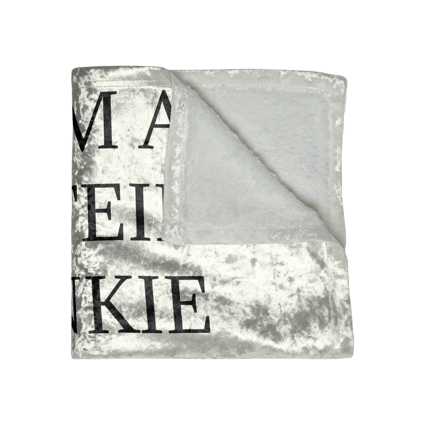 Caffeine Junkie Crushed Velvet Blanket