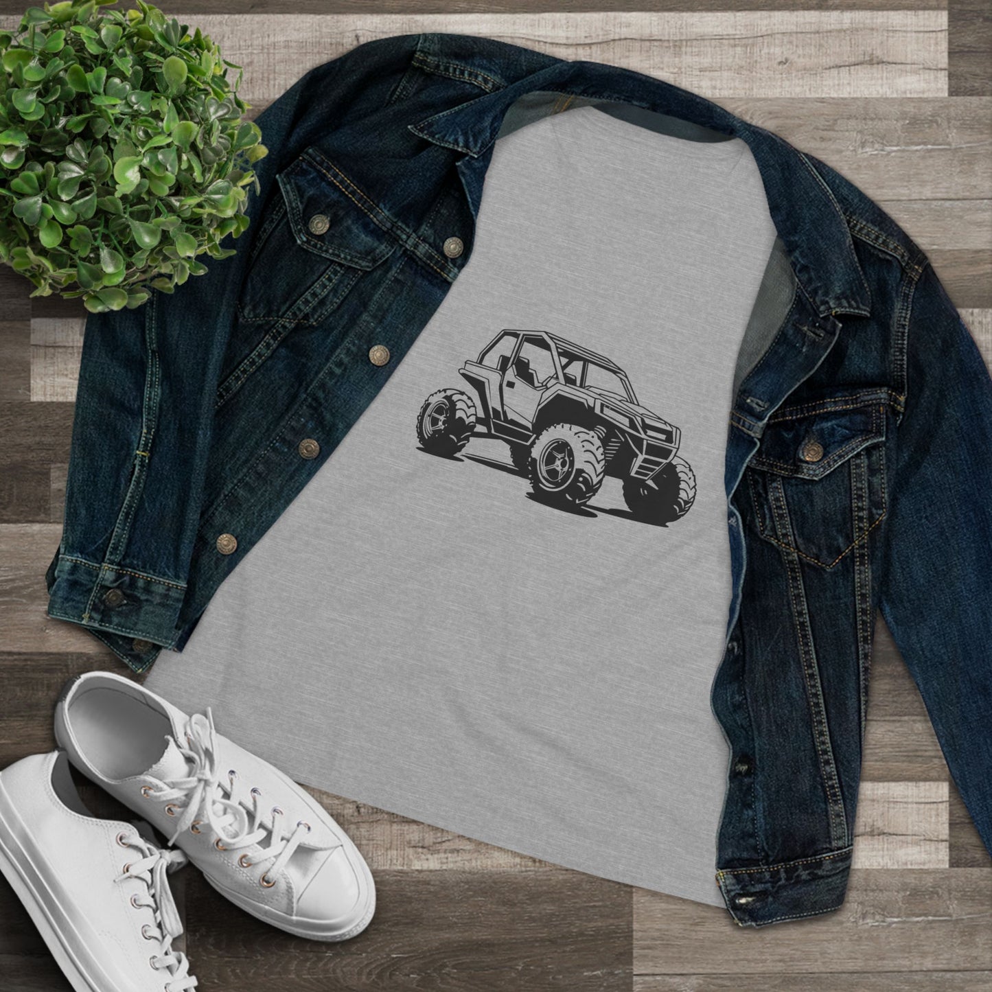 Off The Beaten Path Side By Side Women's Short Sleeve Crewneck Tee