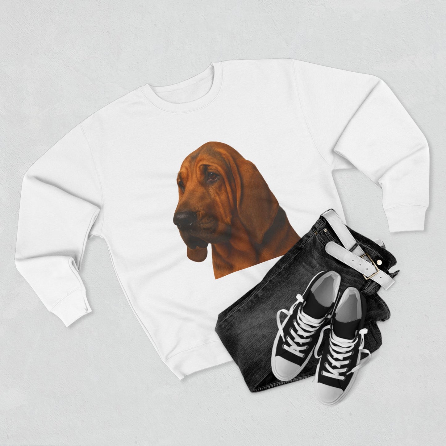 Bloodhound Head Unisex Crewneck Sweatshirt