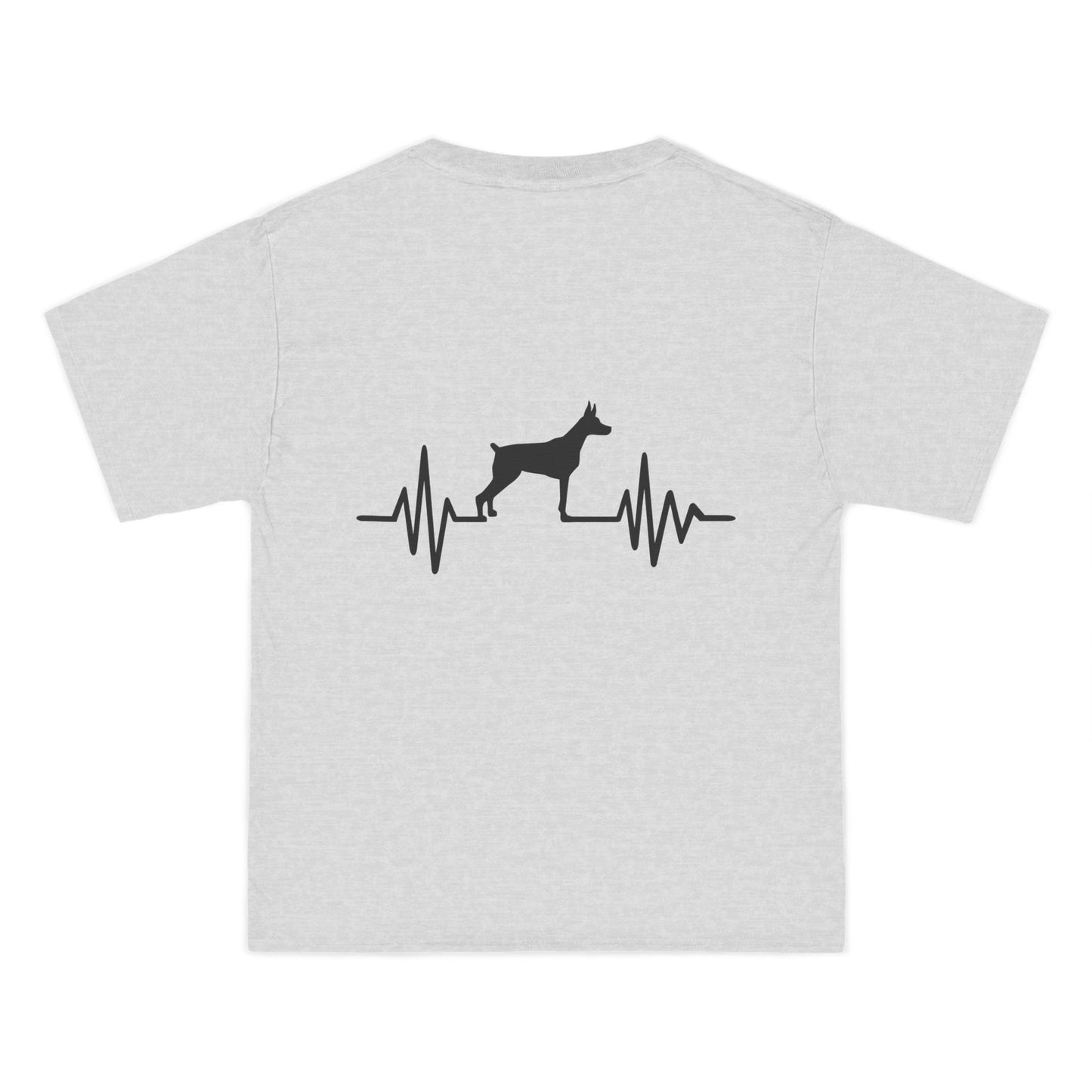 My Heart Beats For Dobermans Men's Short-Sleeve Crewneck Tee