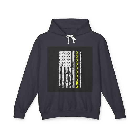 Thin Yellow Line Unisex Lightweight Hoodie