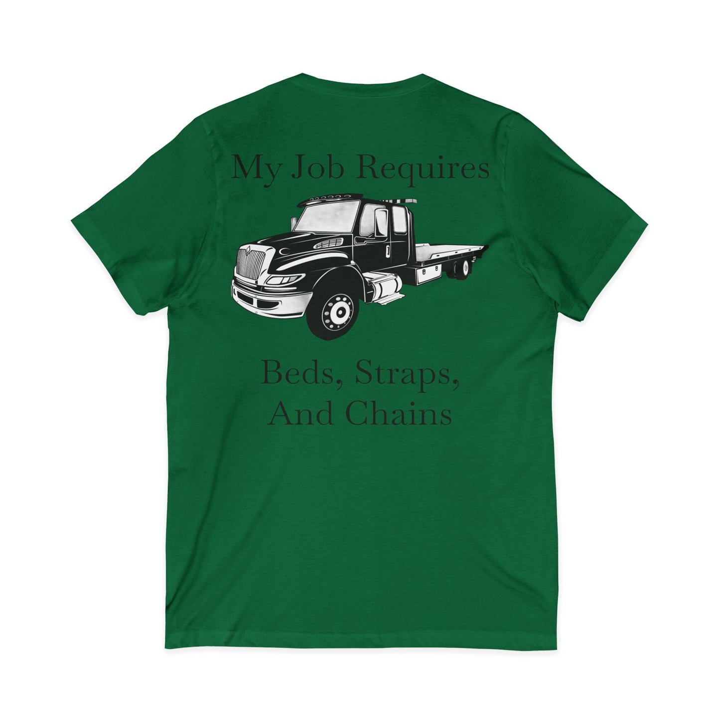 Beds, Straps, And Chains Unisex Short Sleeve V-Neck Tee