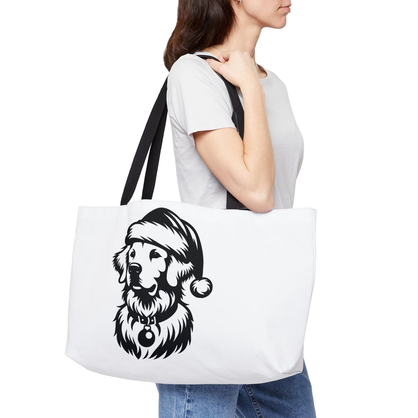Santa Paws Golden Weekender Tote Bag