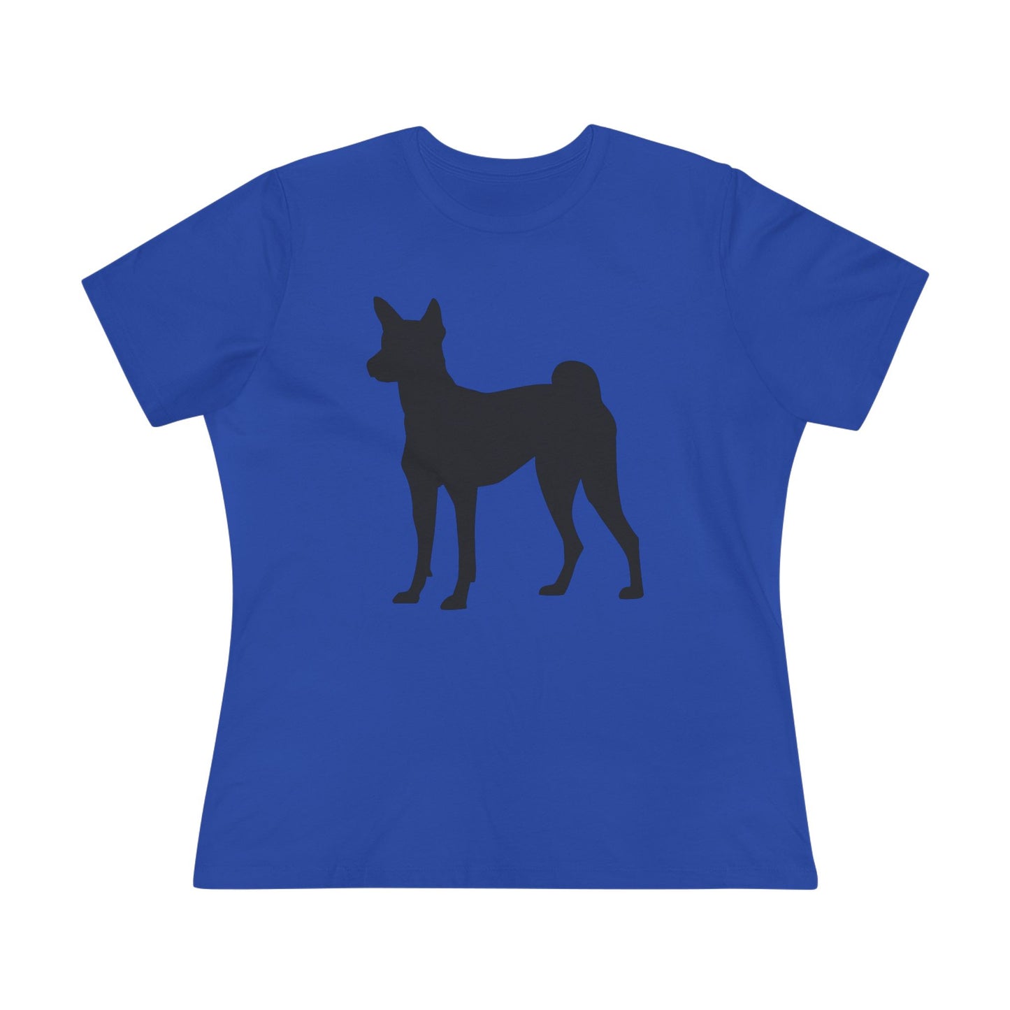 Basenji Silhouette Women's Short Sleeve Crewneck Tee
