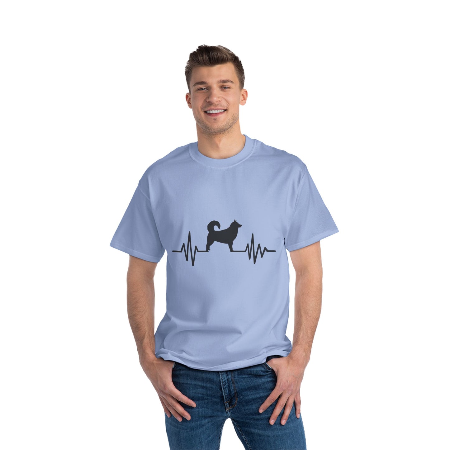 My Heart Beats For Malamutes Men's Short-Sleeve Crewneck Tee