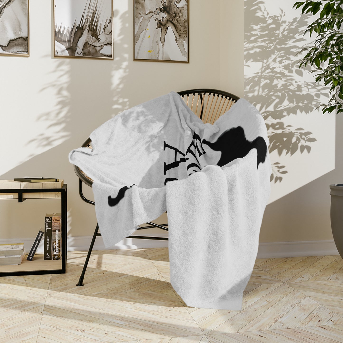 Kiss My Auss Velveteen Microfiber Blanket