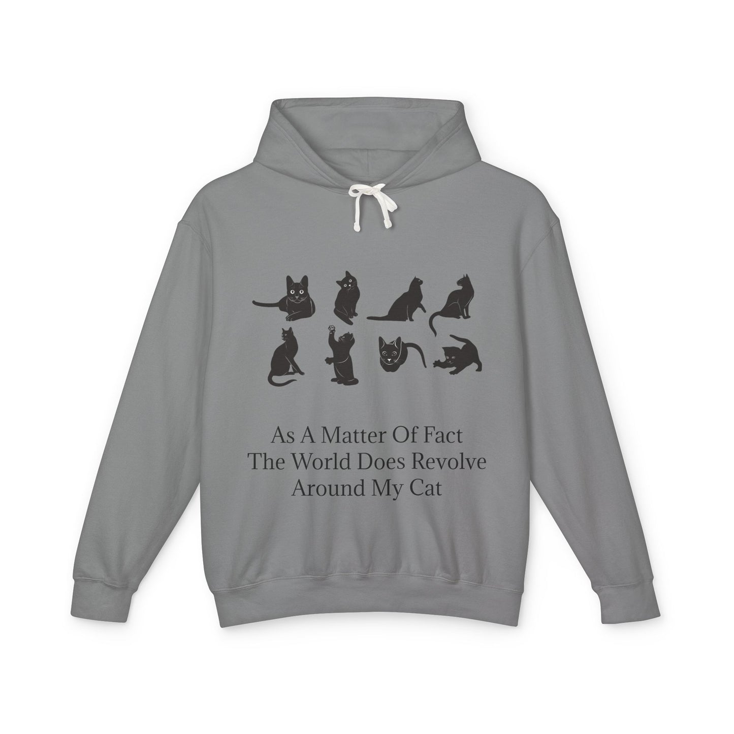 Matter Of Fact Cat Unisex Lightweight Hoodie