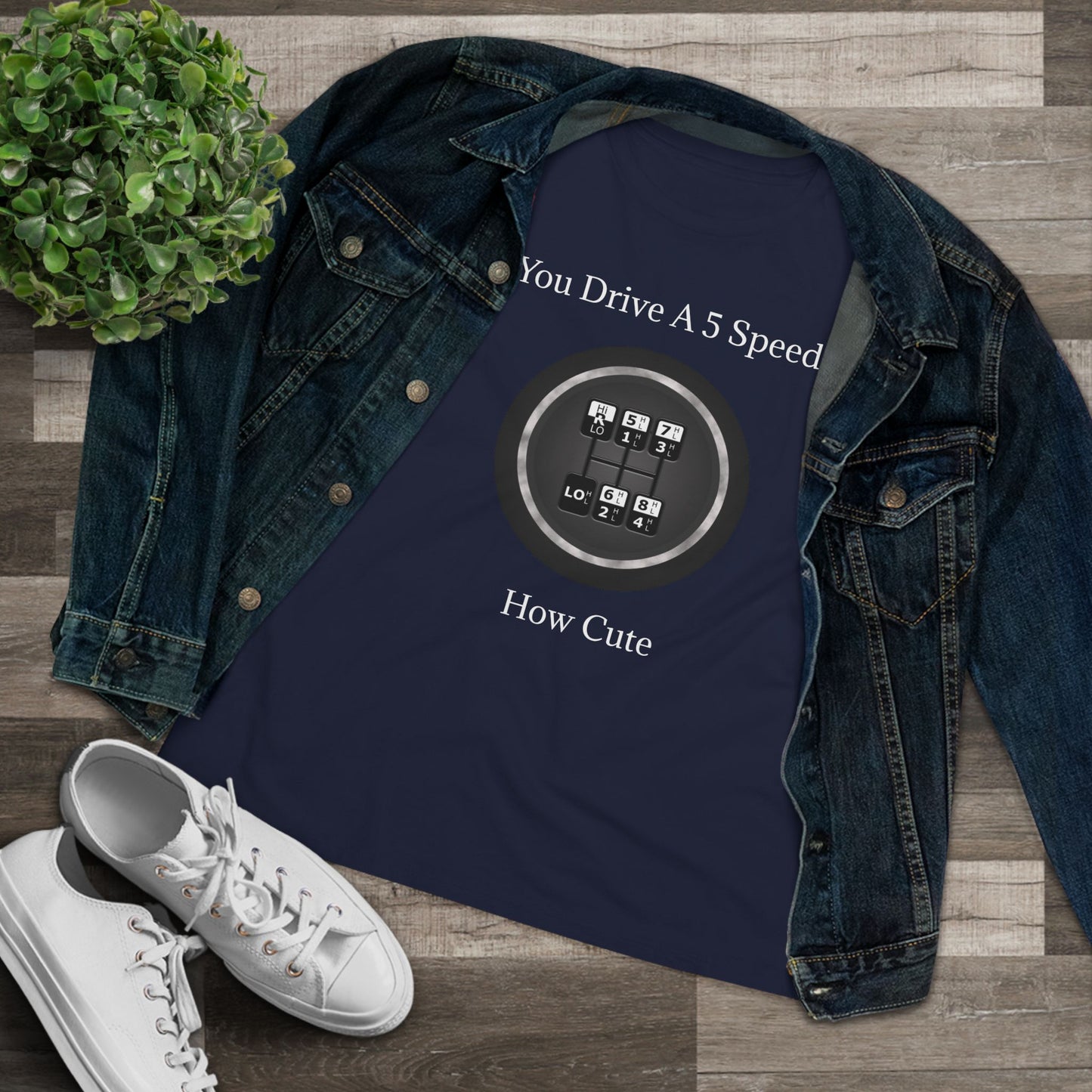 5 Speed How Cute Women's Short Sleeve Crewneck Tee
