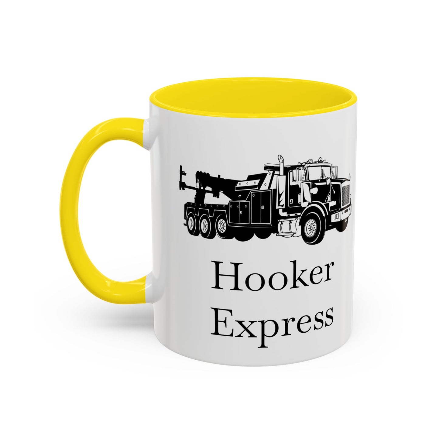 H**ker Express Heavy Tow Truck 2-Tone Coffee Mug