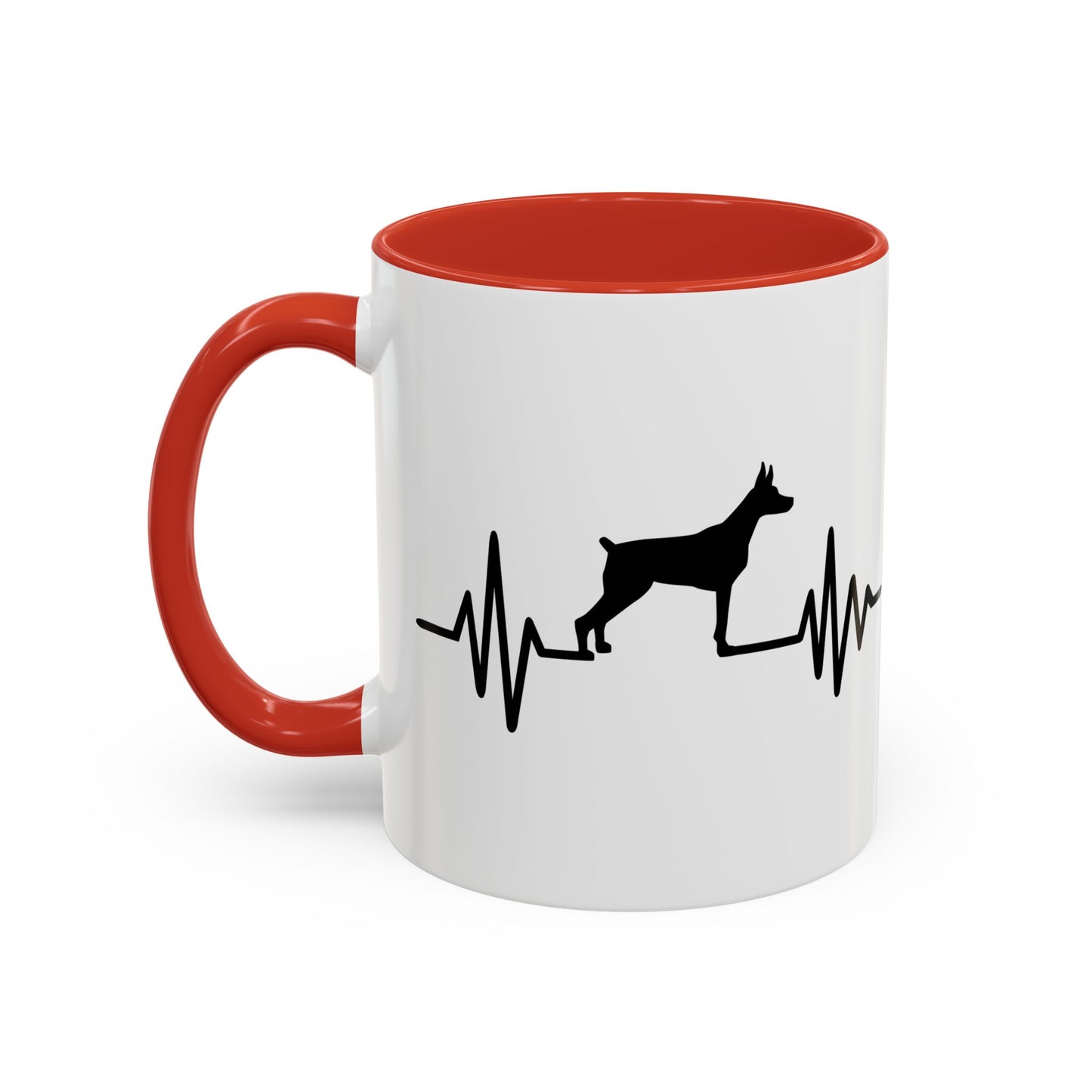 My Heart Beats For Dobermans 2-Tone Coffee Mug